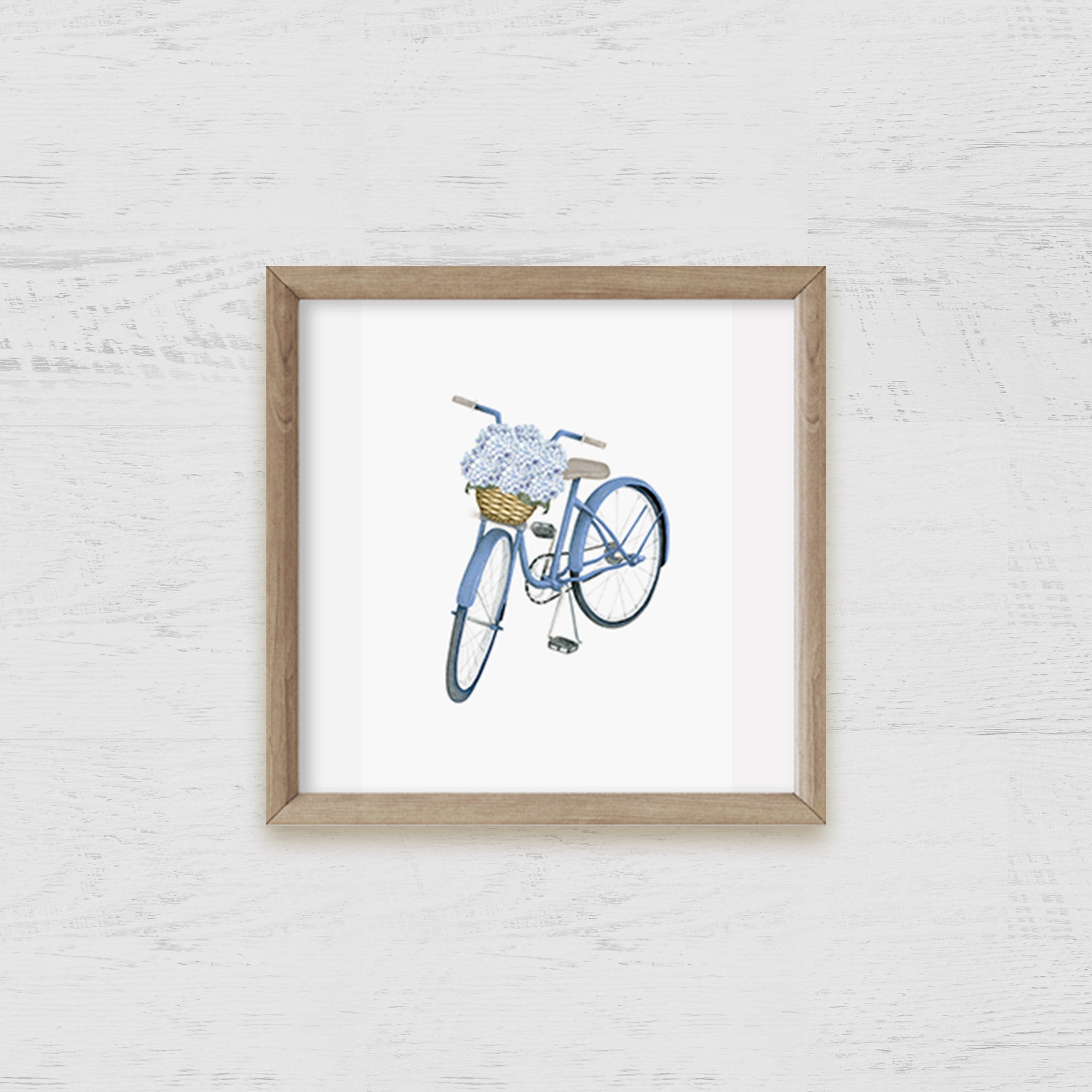 Hydrangea Bicycle Art Print - Hydrangea Lane Home