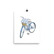 Hydrangea Bicycle Art Print - Hydrangea Lane Home