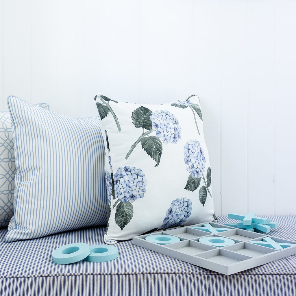 Hydrangea Bloom Blue Cushion - Hydrangea Lane Home