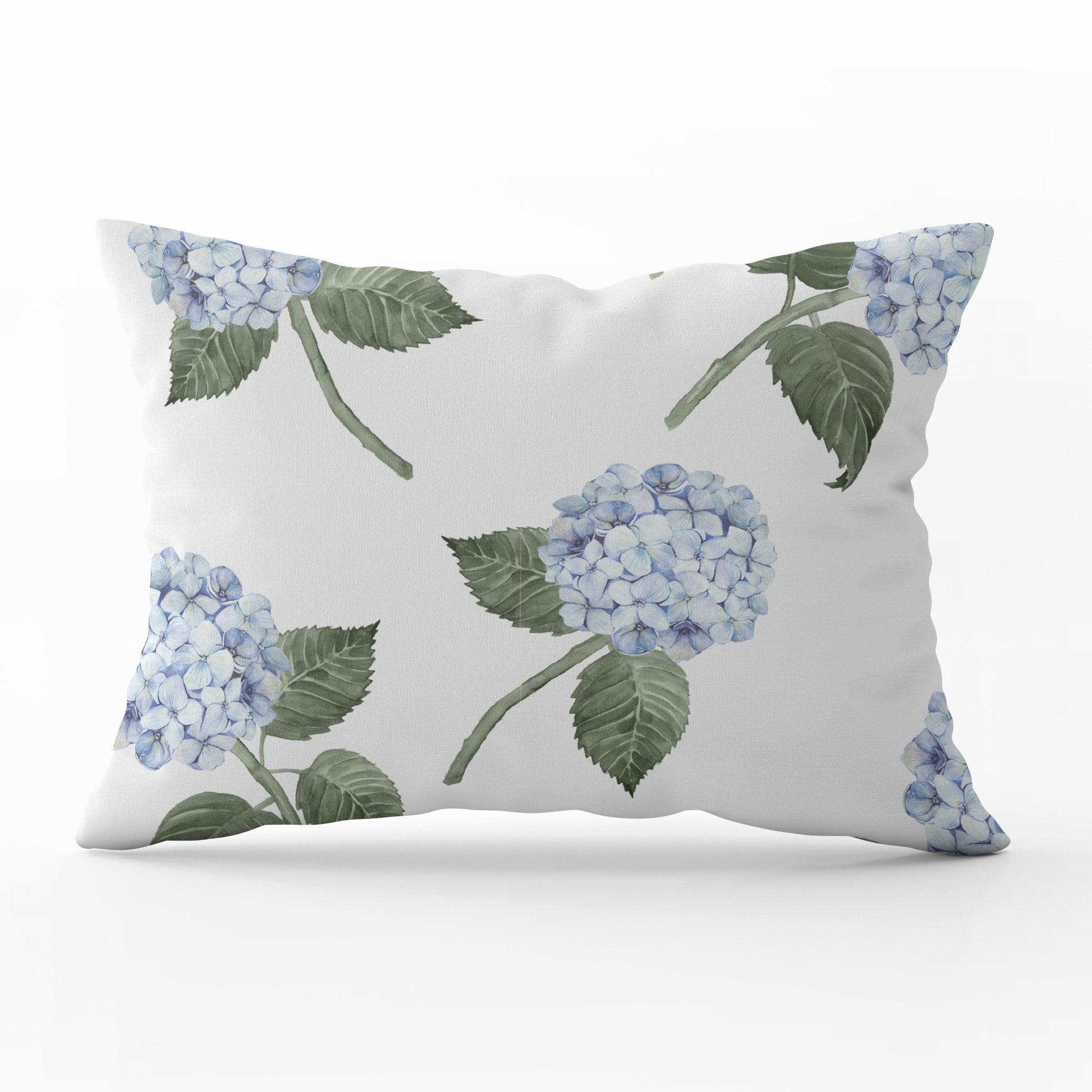 Hydrangea Bloom Blue Cushion - Hydrangea Lane Home