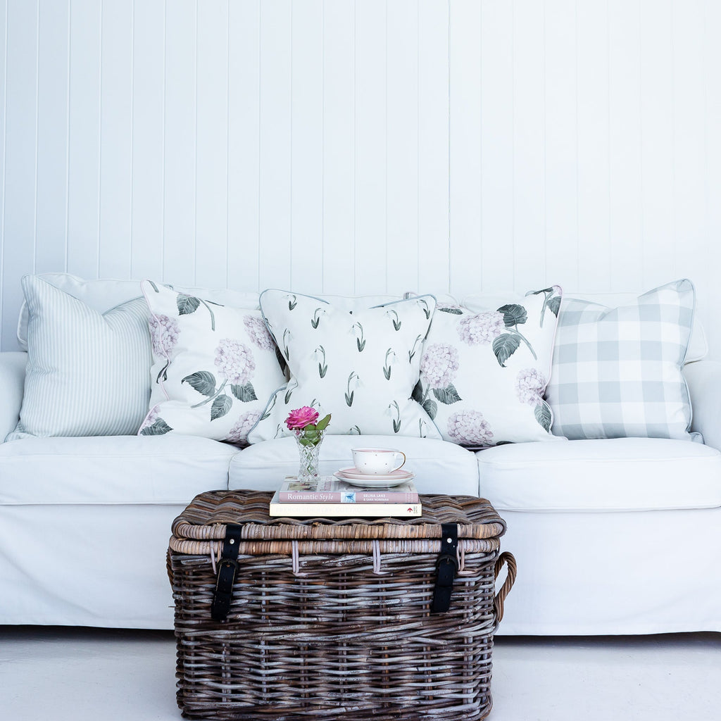 Hydrangea Bloom Pink Cushion - Hydrangea Lane Home