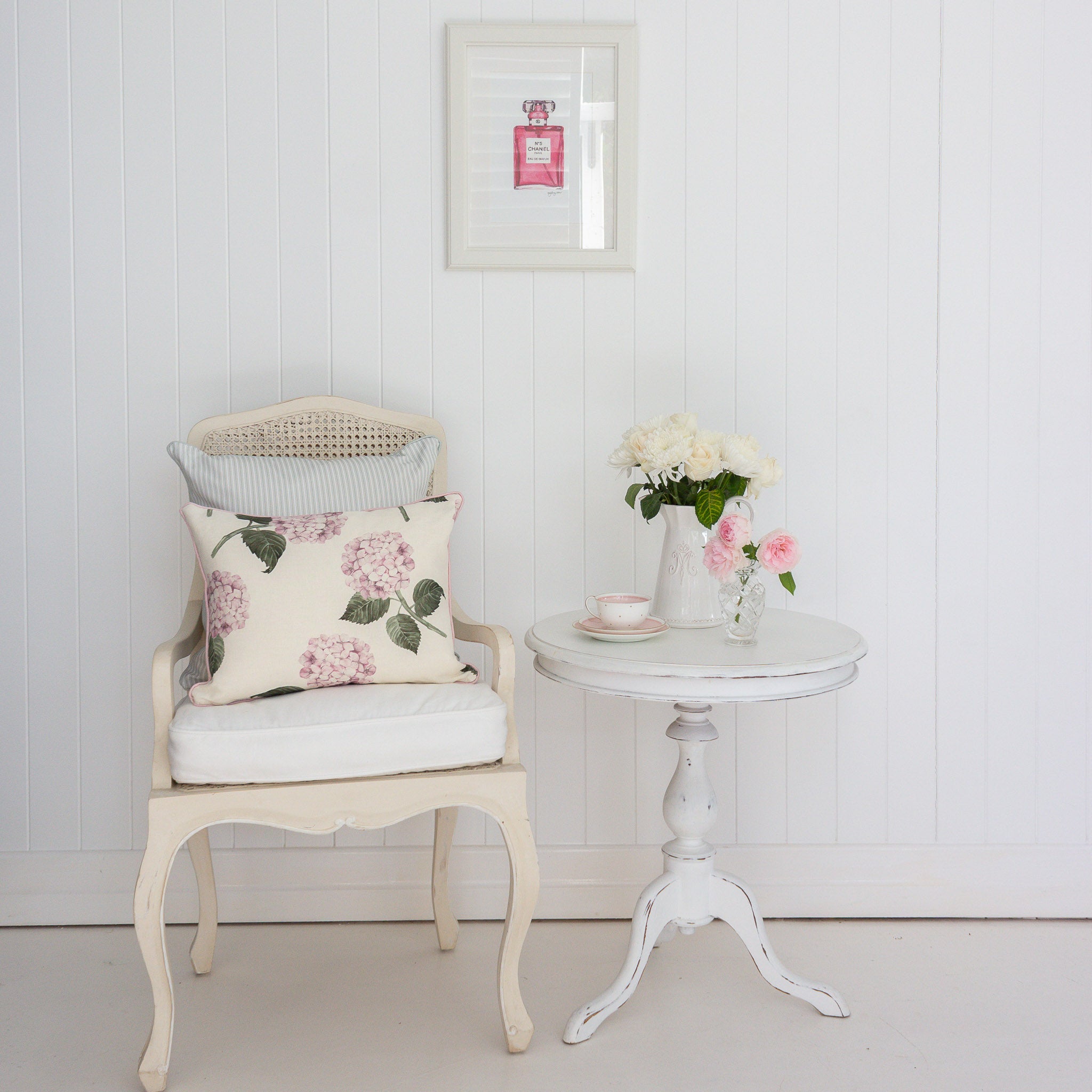 Hydrangea Bloom Pink Cushion - Hydrangea Lane Home
