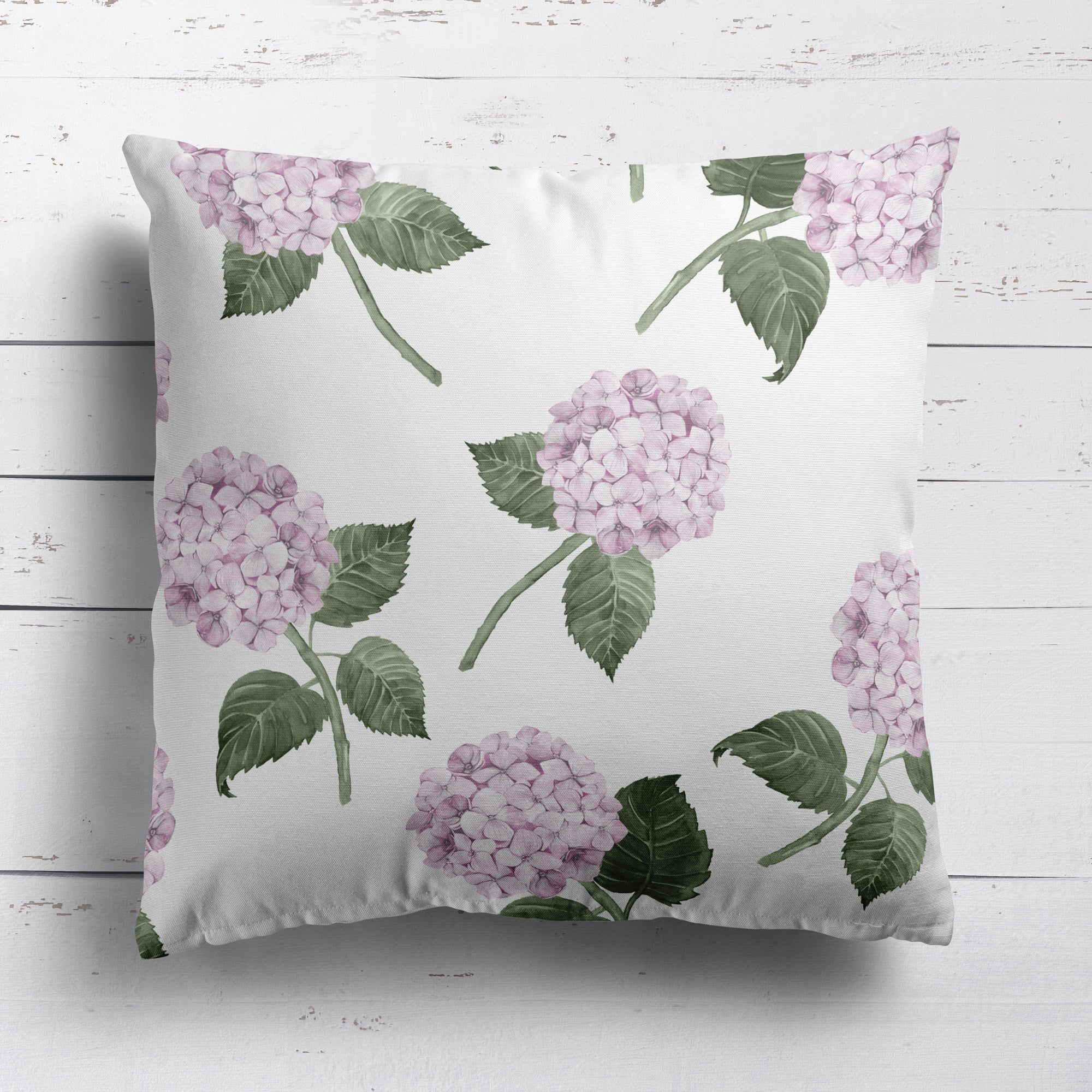Hydrangea Bloom Pink Cushion - Hydrangea Lane Home