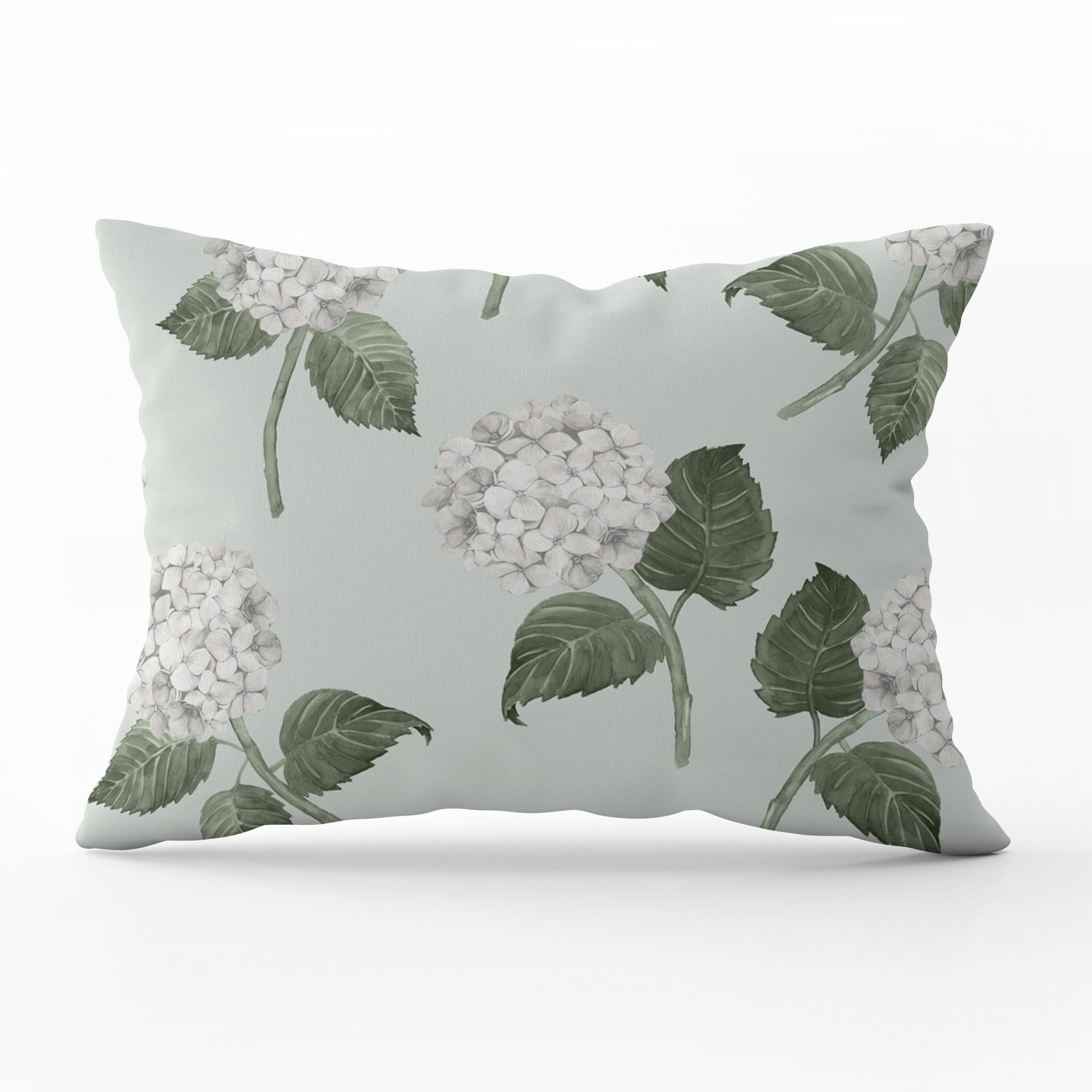 Hydrangea Bloom White Cushion - Hydrangea Lane Home