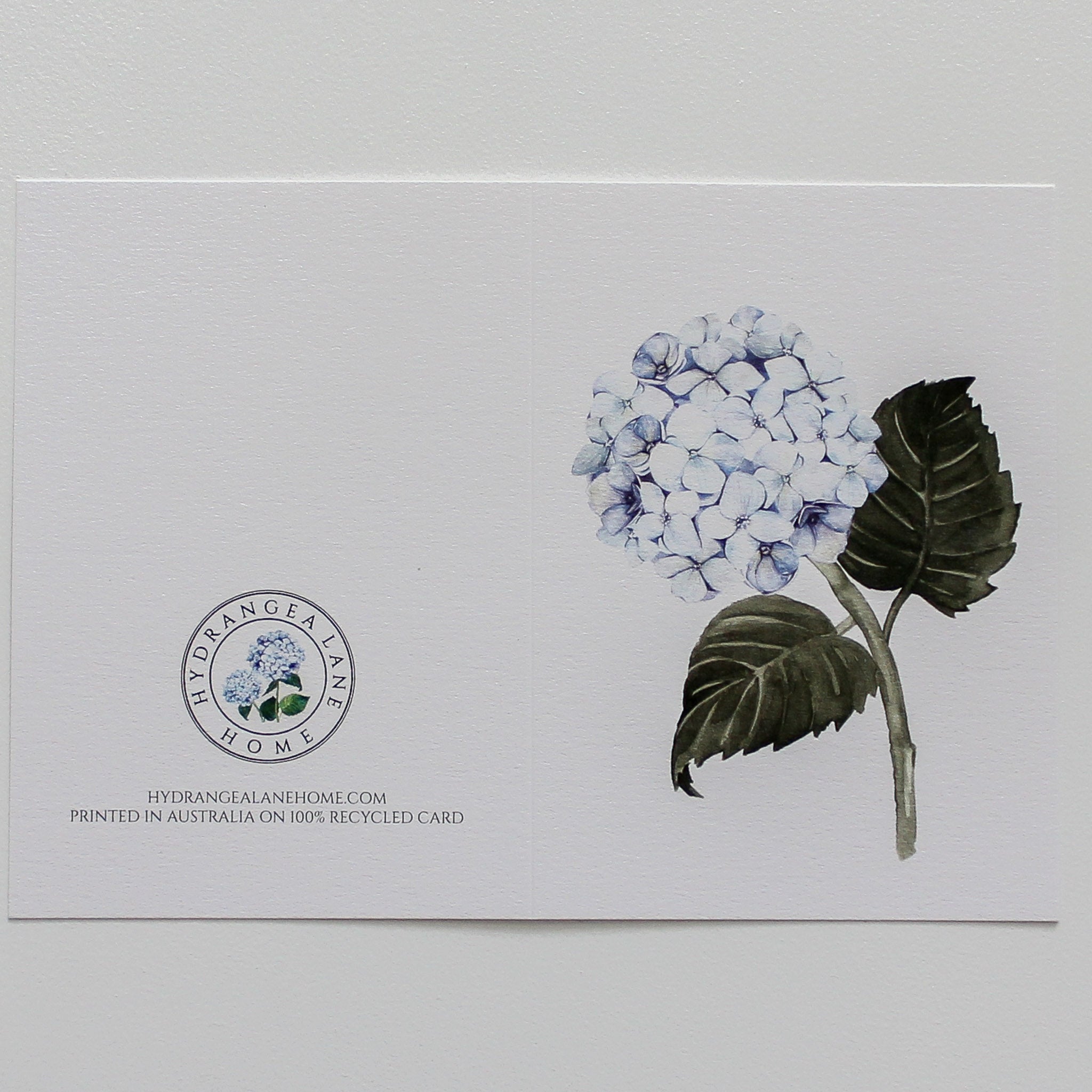 Hydrangea Blue Greeting Card - Hydrangea Lane Home
