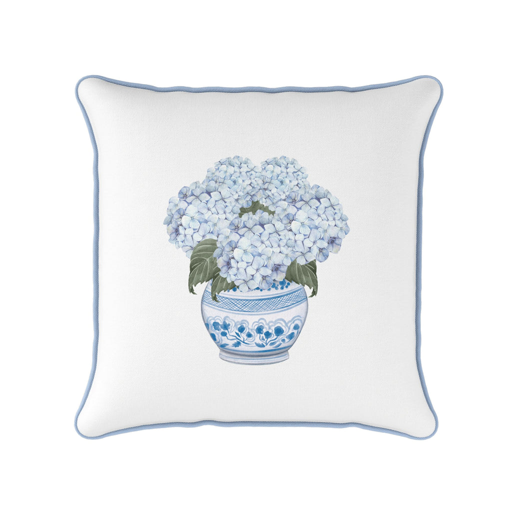 Hydrangea Chinoiserie Cushion - Hydrangea Lane Home