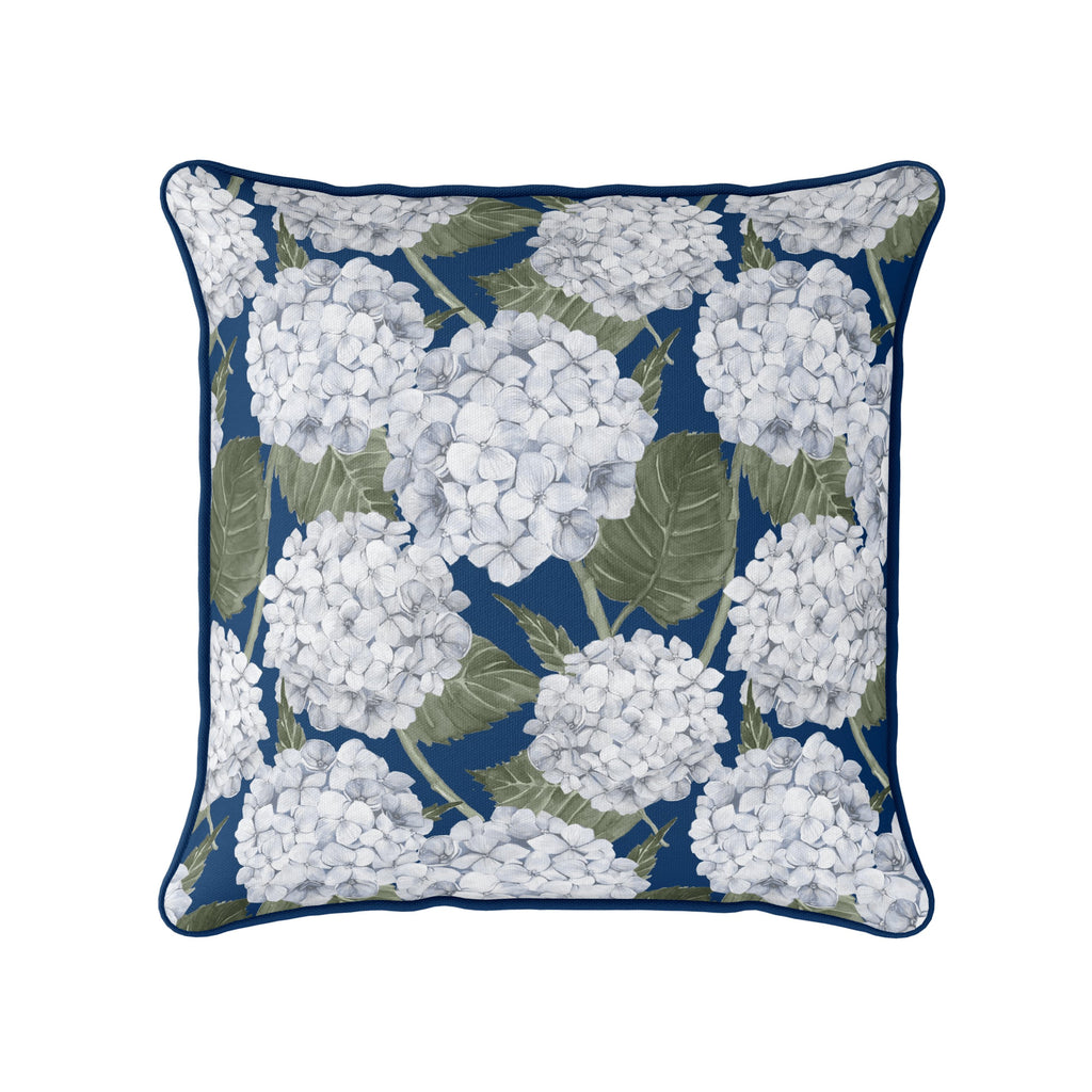 Hydrangea Garden Cushion - Navy - Hydrangea Lane Home