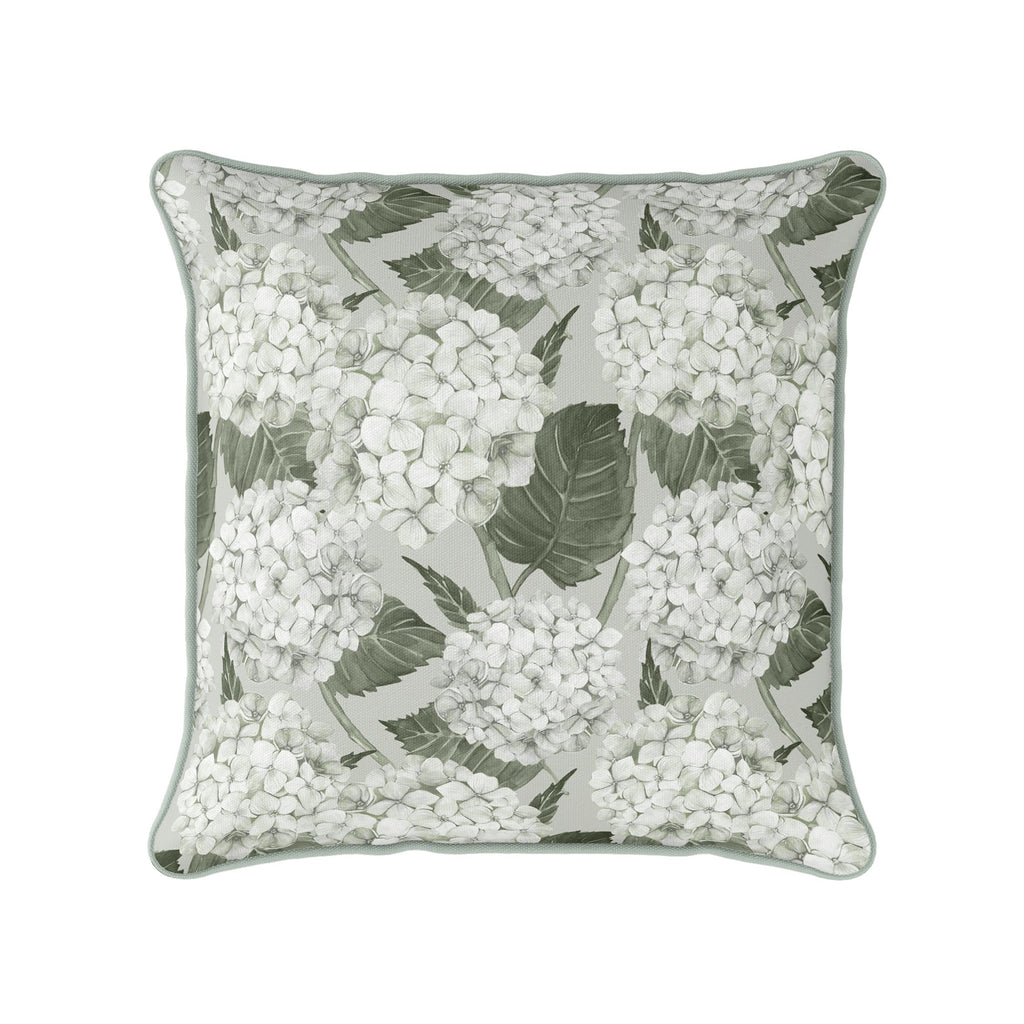 Hydrangea Garden Cushion - White - Hydrangea Lane Home