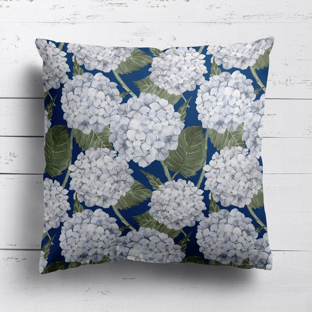 Hydrangea Garden Fabric - Navy - Hydrangea Lane Home
