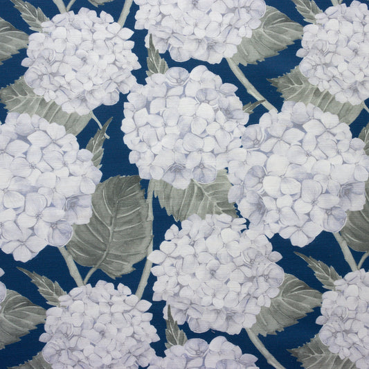 Hydrangea Garden Fabric - Navy - Hydrangea Lane Home