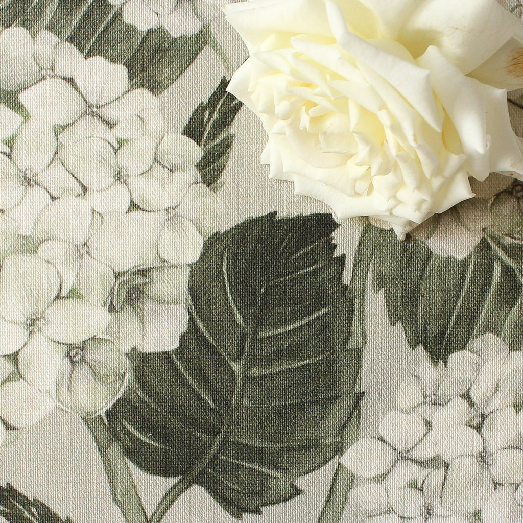 Hydrangea Garden Fabric - White - Hydrangea Lane Home