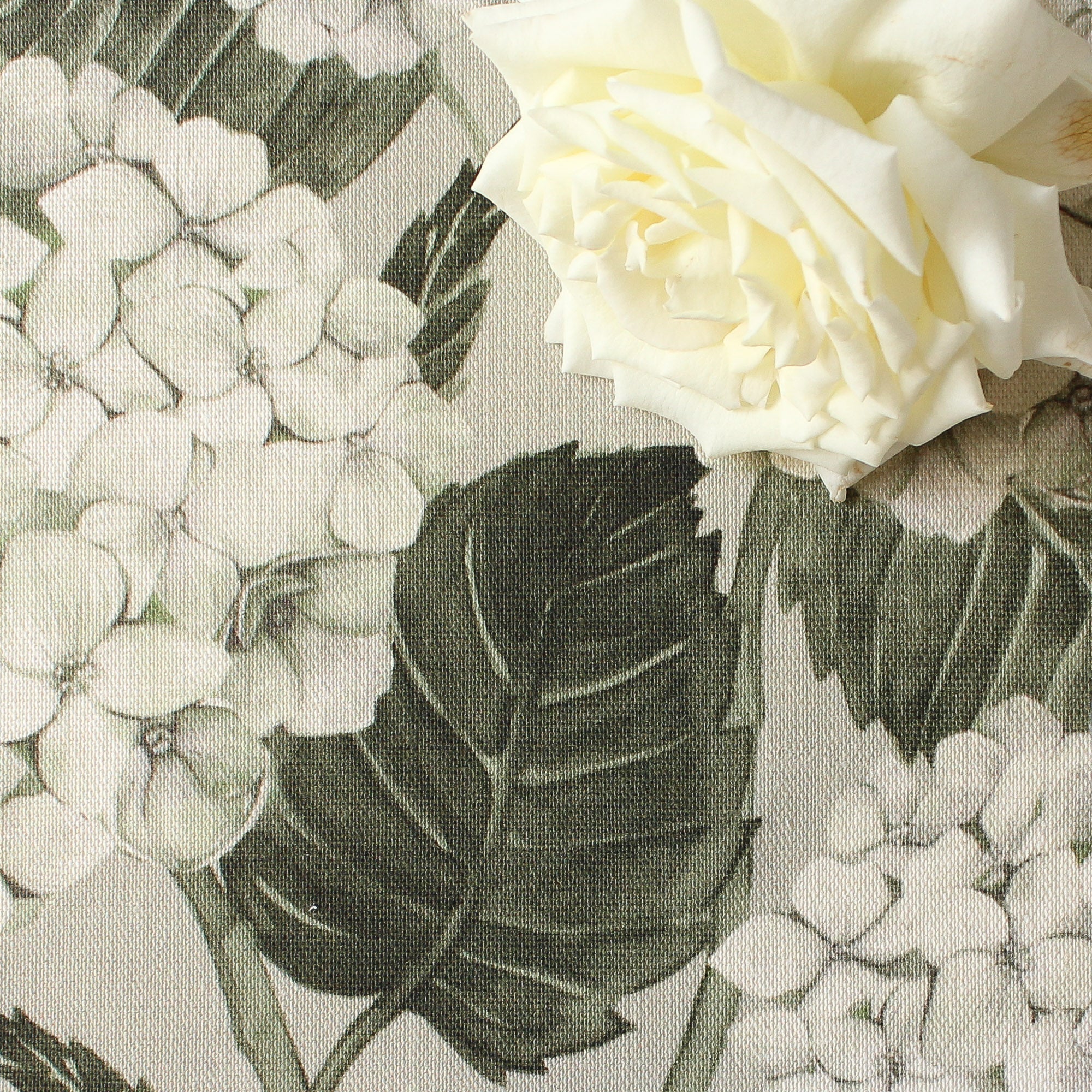 Hydrangea Garden Fabric - White - Hydrangea Lane Home