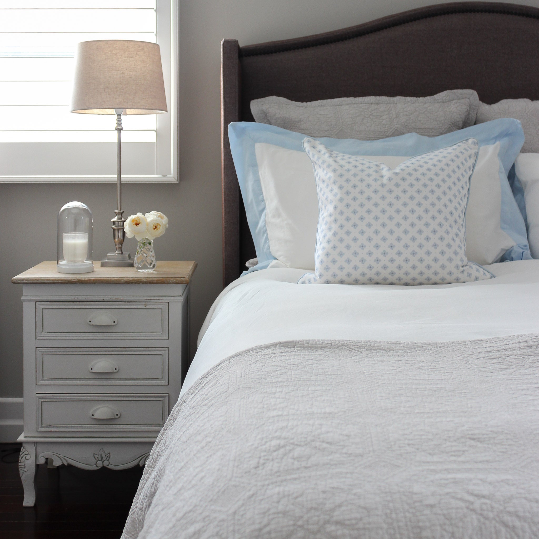 Hydrangea Petal Cushion - Blue - Hydrangea Lane Home