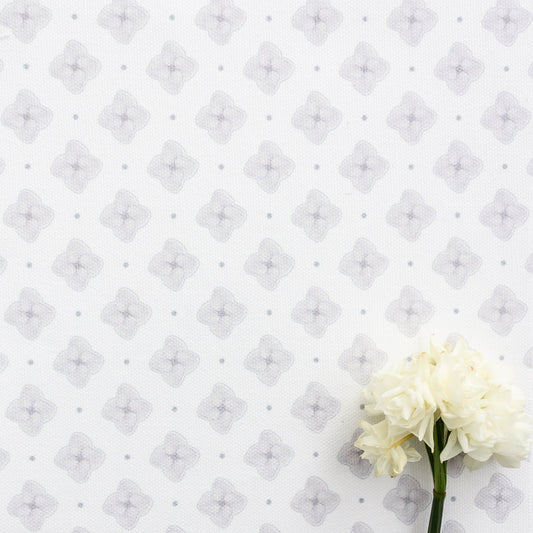 Hydrangea Petal Fabric - Dove - Hydrangea Lane Home