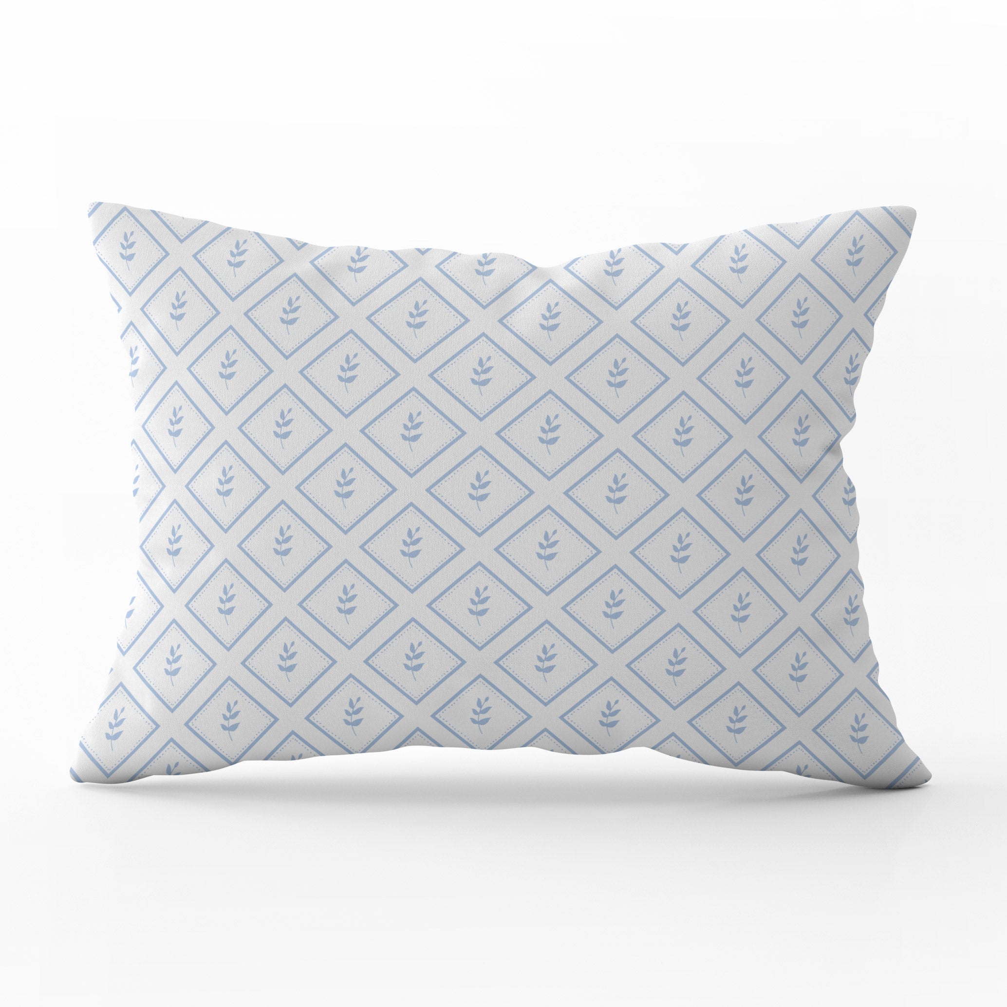 Little Leaf Cushion - Blues - Hydrangea Lane Home