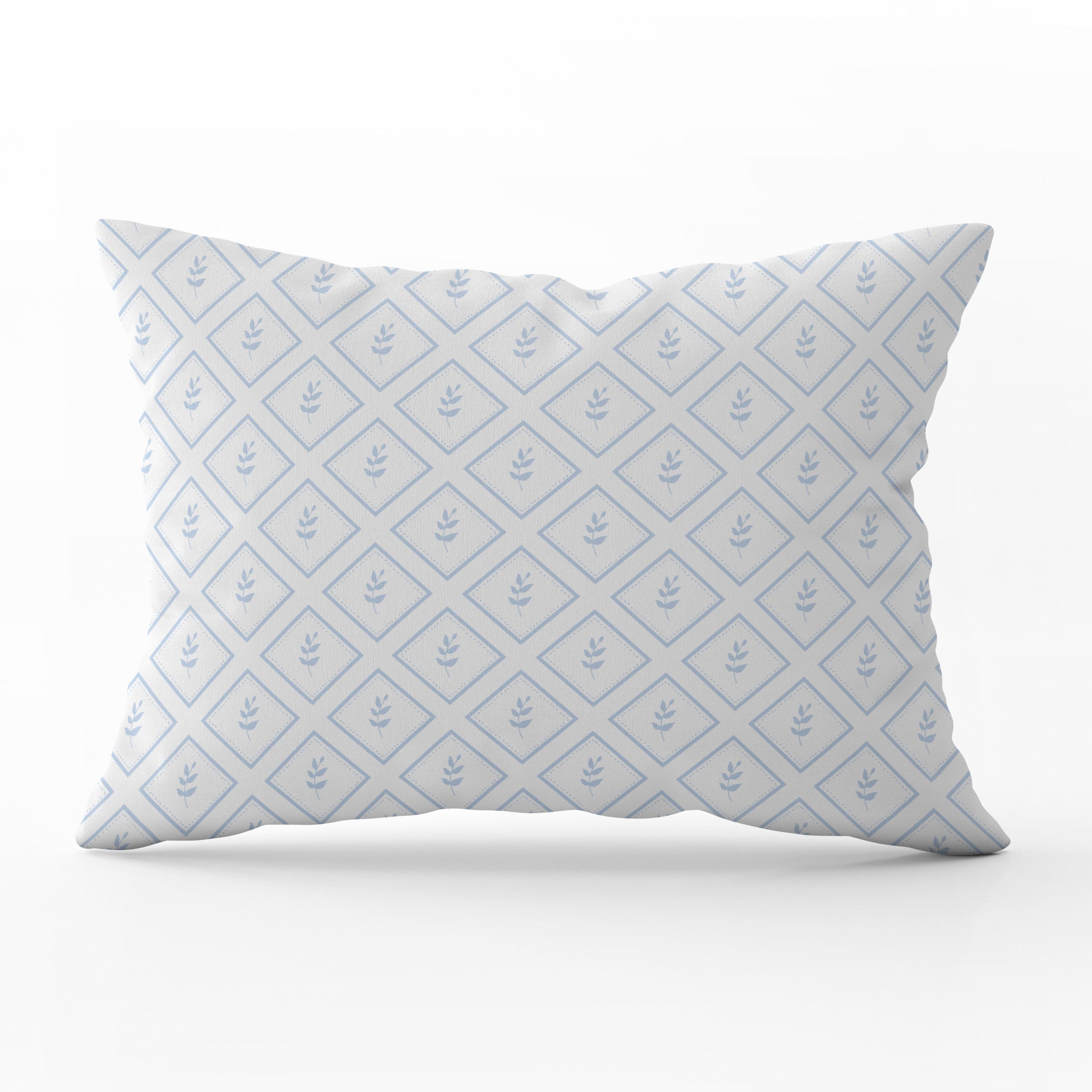 Little Leaf Cushion - Blues - Hydrangea Lane Home