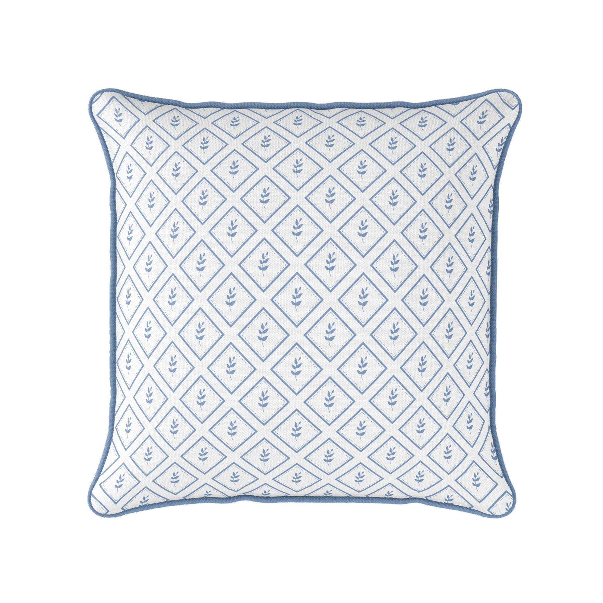 Little Leaf Cushion - Blues - Hydrangea Lane Home