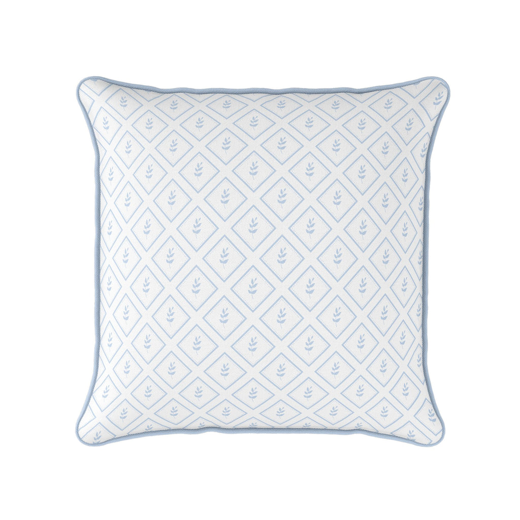 Little Leaf Cushion - Blues - Hydrangea Lane Home