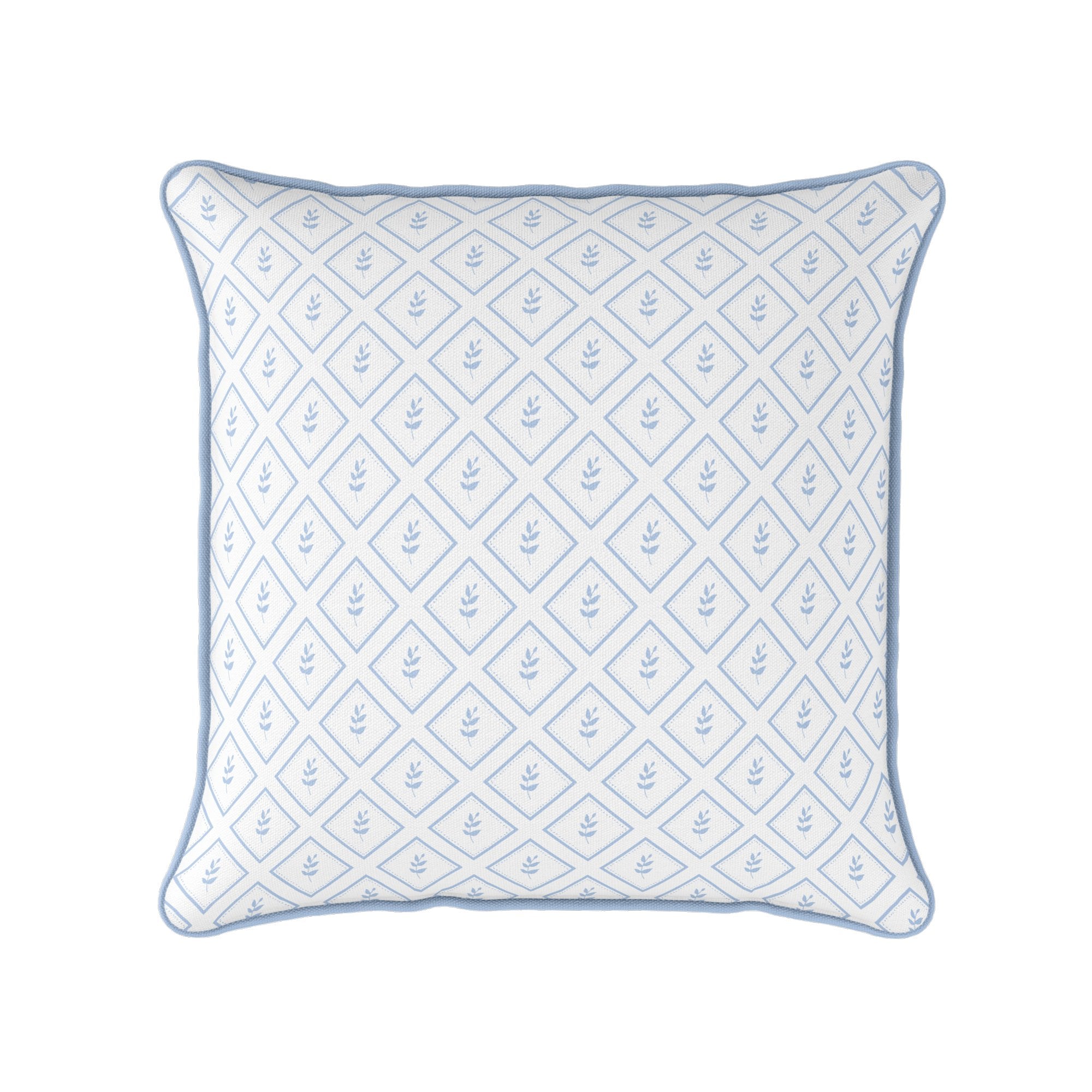 Little Leaf Cushion - Blues - Hydrangea Lane Home