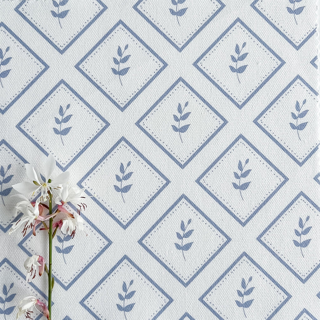 Little Leaf Fabric - Cornflower - Hydrangea Lane Home
