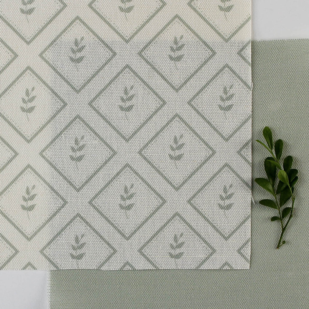 Little Leaf Fabric - Eau De Nil - Hydrangea Lane Home
