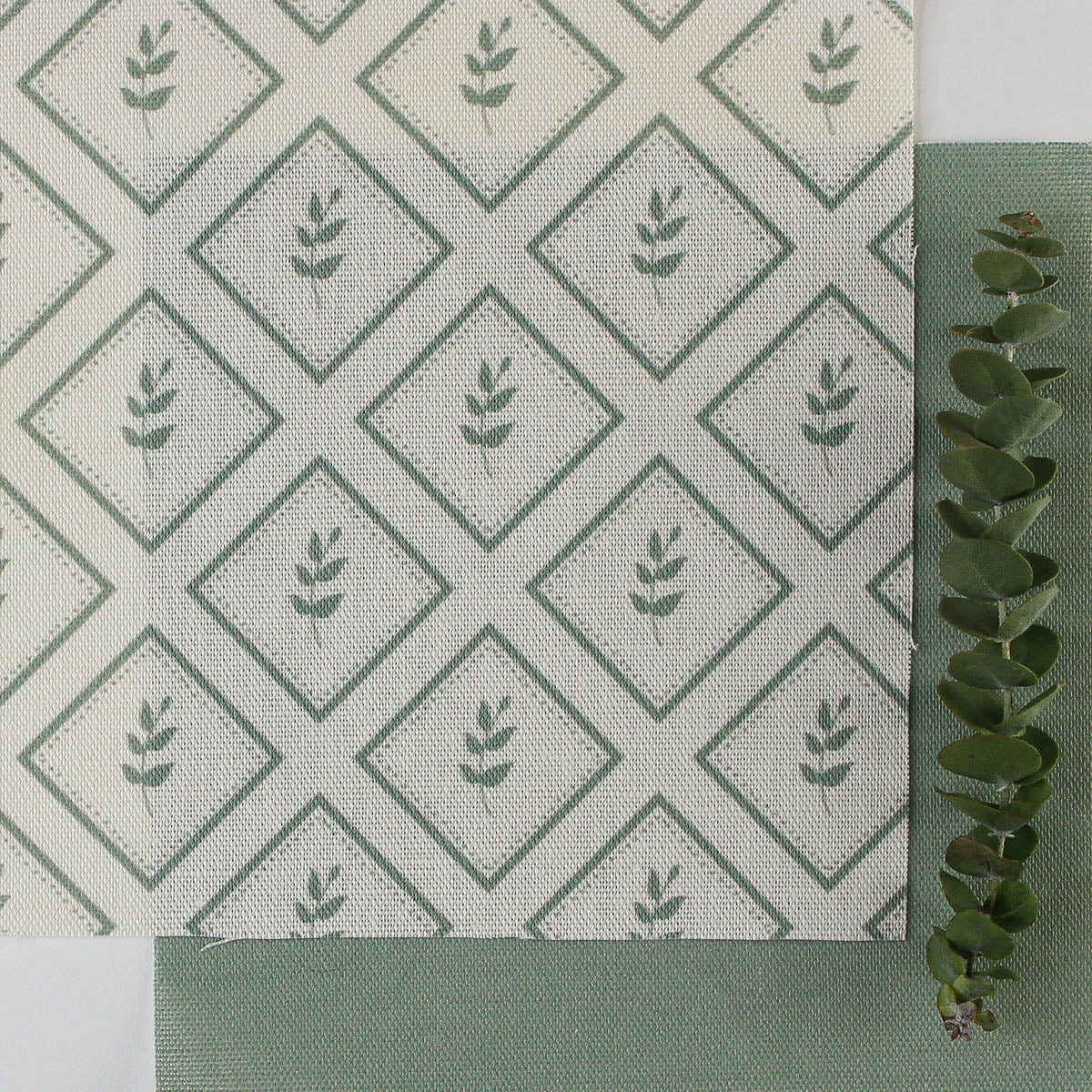 Little Leaf Fabric - Eucalyptus - Hydrangea Lane Home