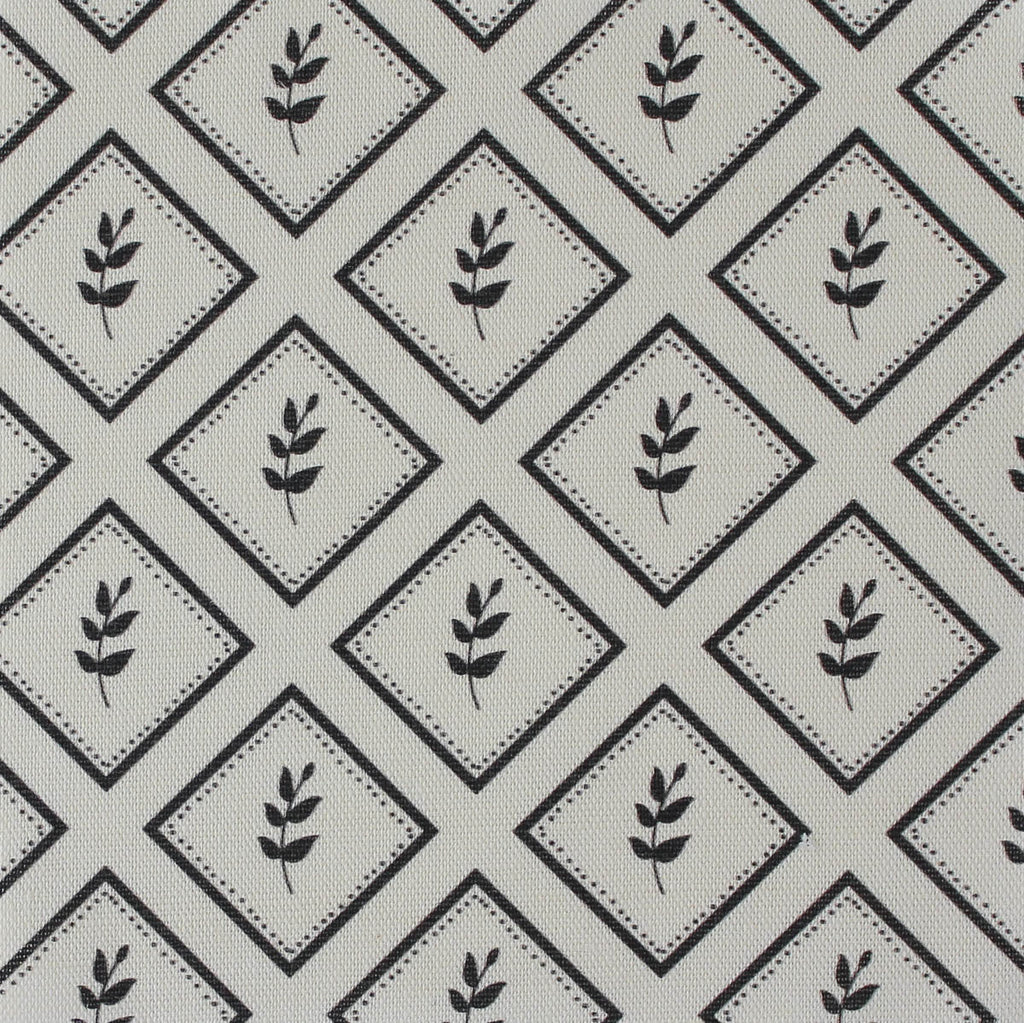 Little Leaf Fabric - Graphite - Hydrangea Lane Home