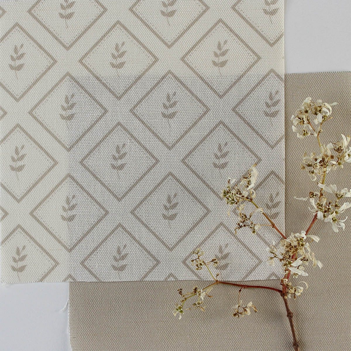 Little Leaf Fabric - Linen - Hydrangea Lane Home