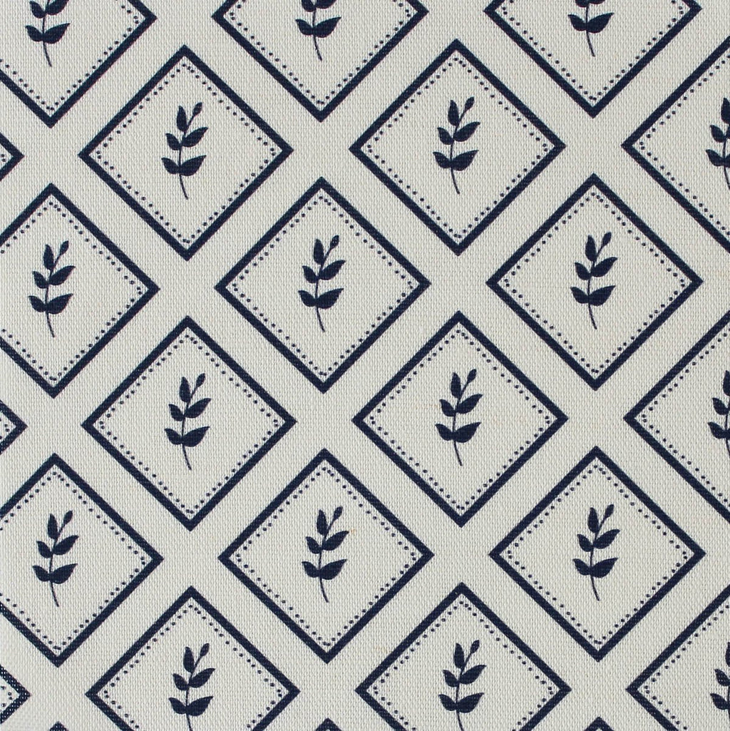 Little Leaf Fabric - Navy - Hydrangea Lane Home