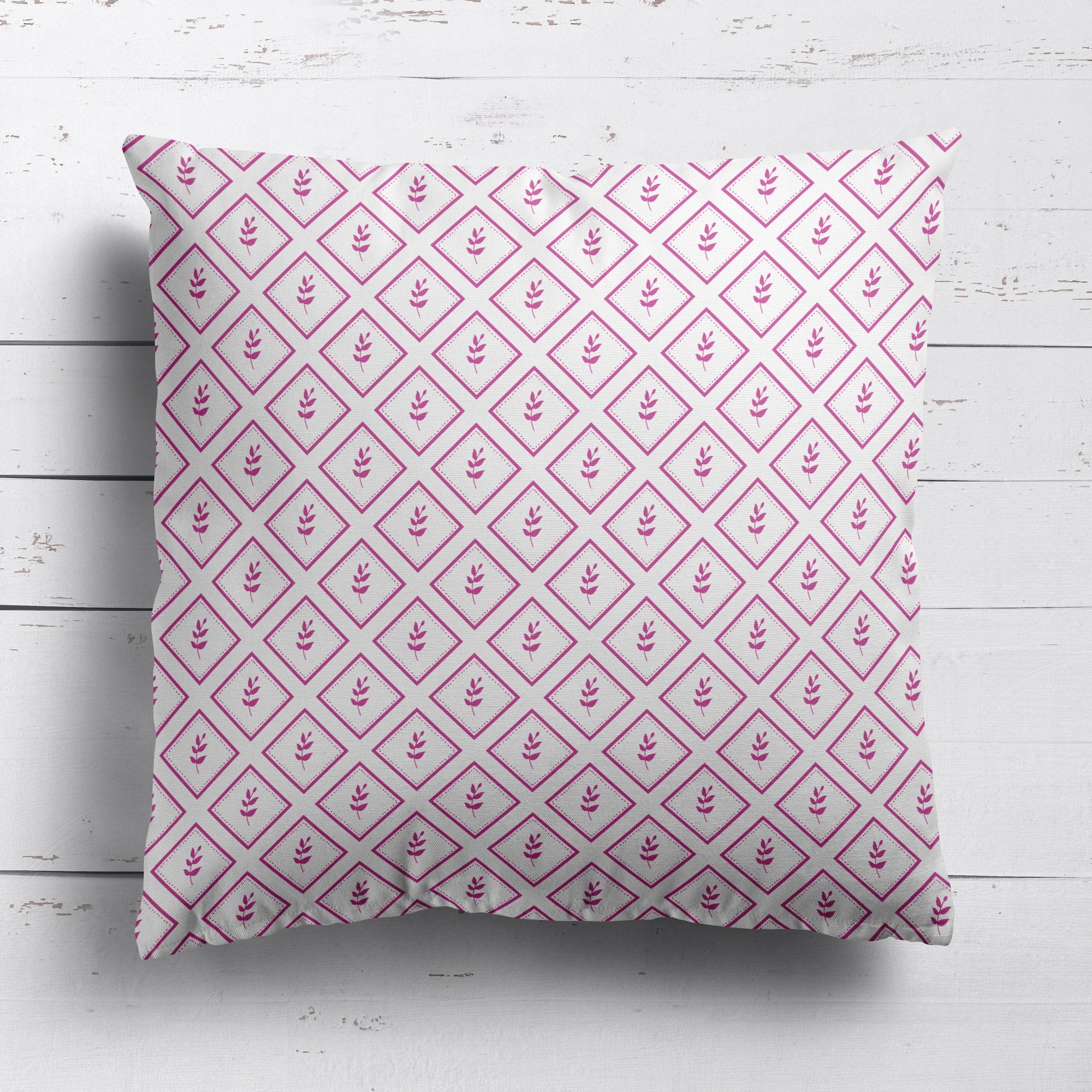 Little Leaf Fabric - Raspberry - Hydrangea Lane Home