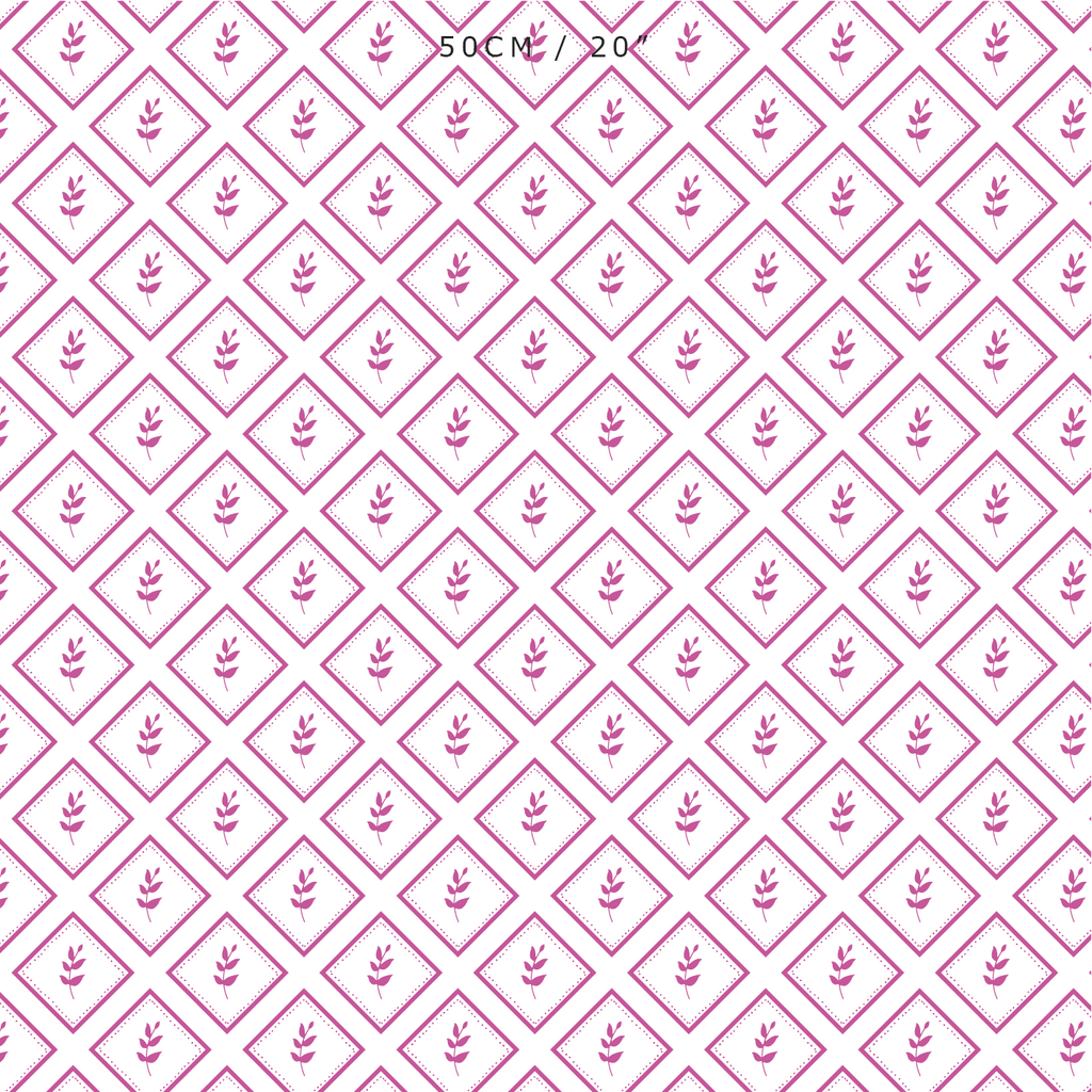 Little Leaf Fabric - Raspberry - Hydrangea Lane Home