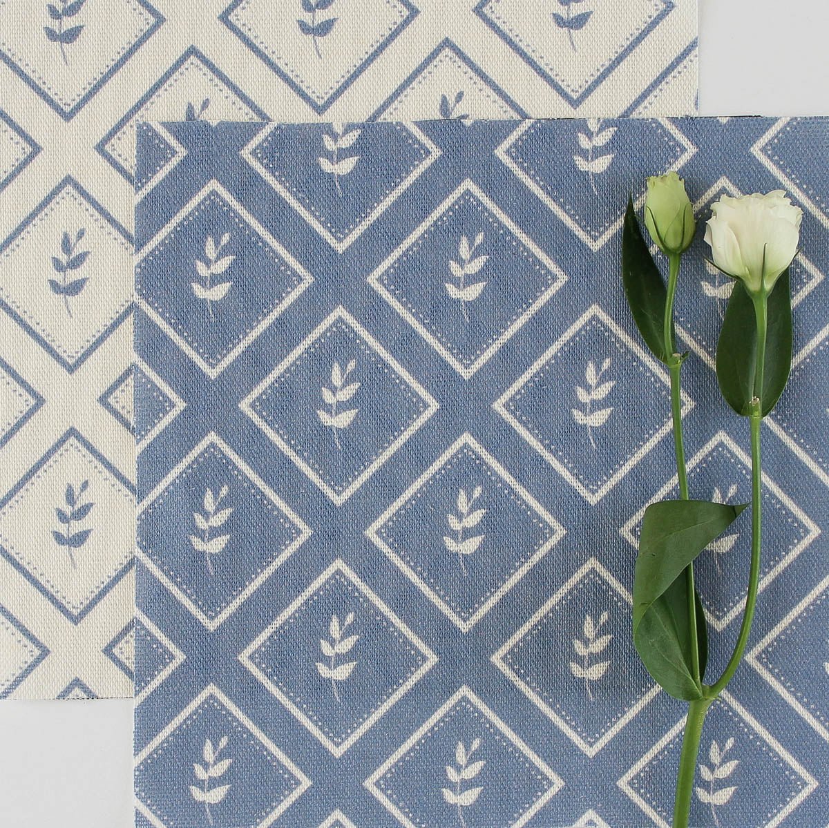 Little Leaf Reverse Fabric - Breeze - Hydrangea Lane Home