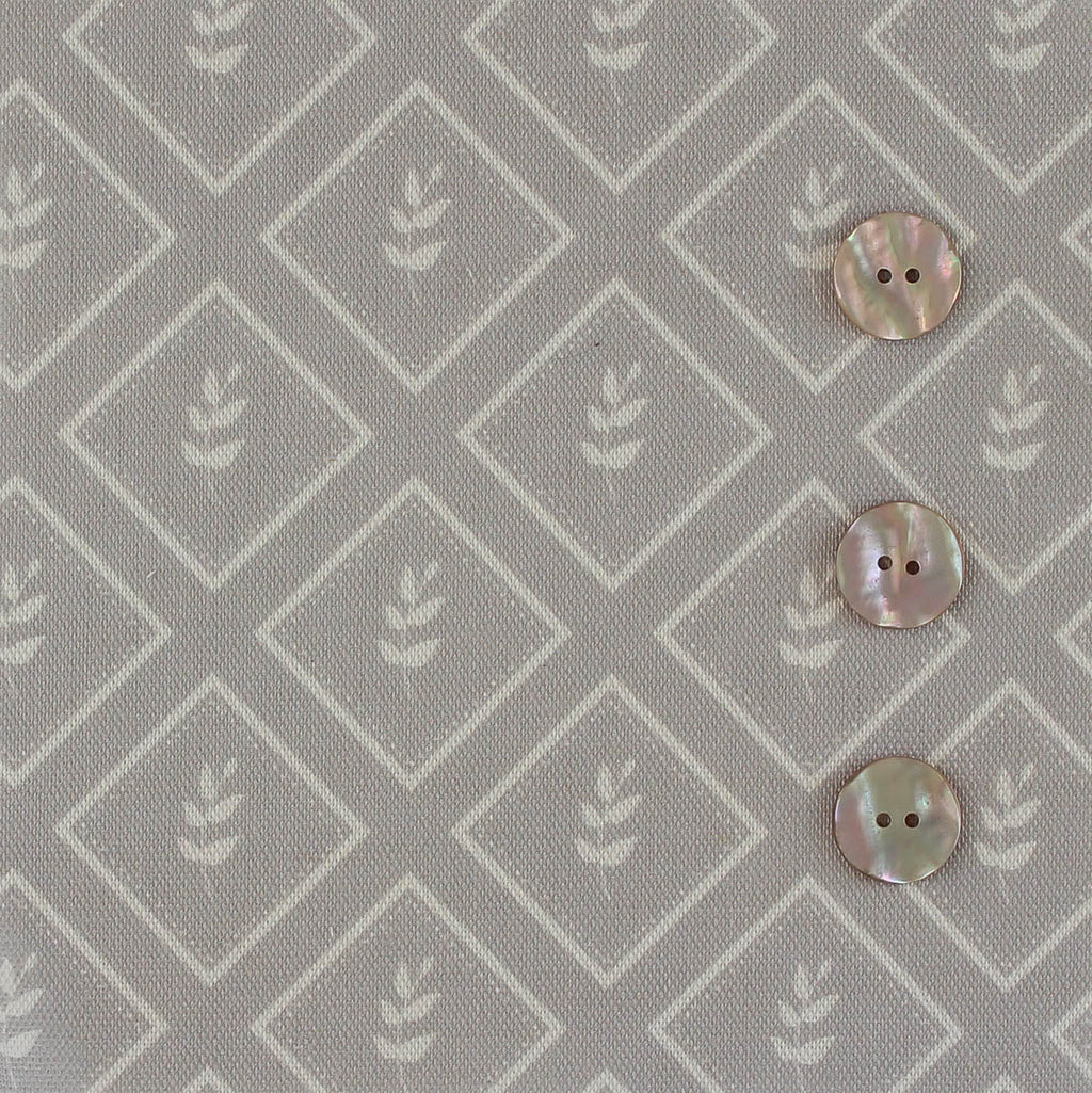 Little Leaf Reverse Fabric - Dove - Hydrangea Lane Home