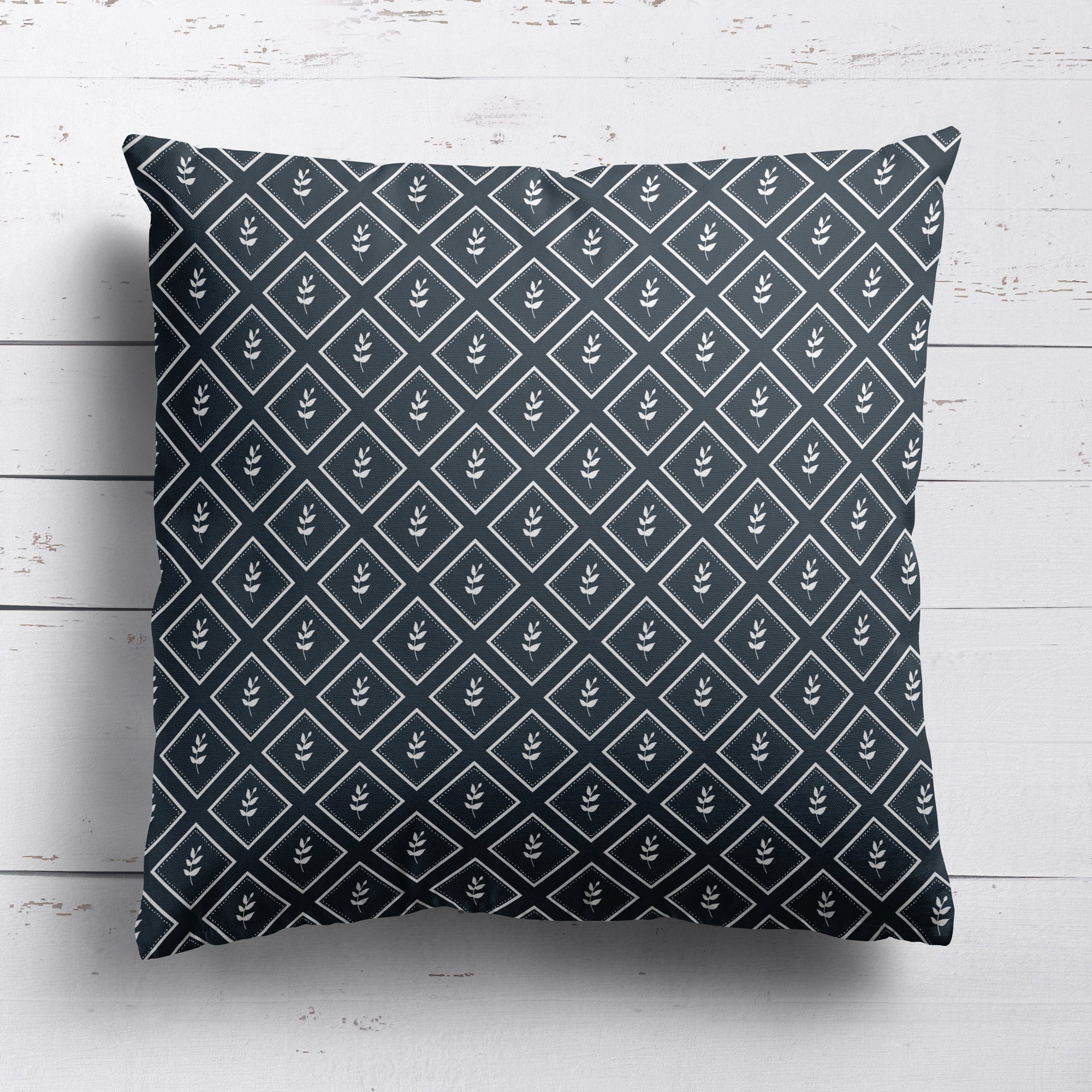 Little Leaf Reverse Fabric - Graphite - Hydrangea Lane Home