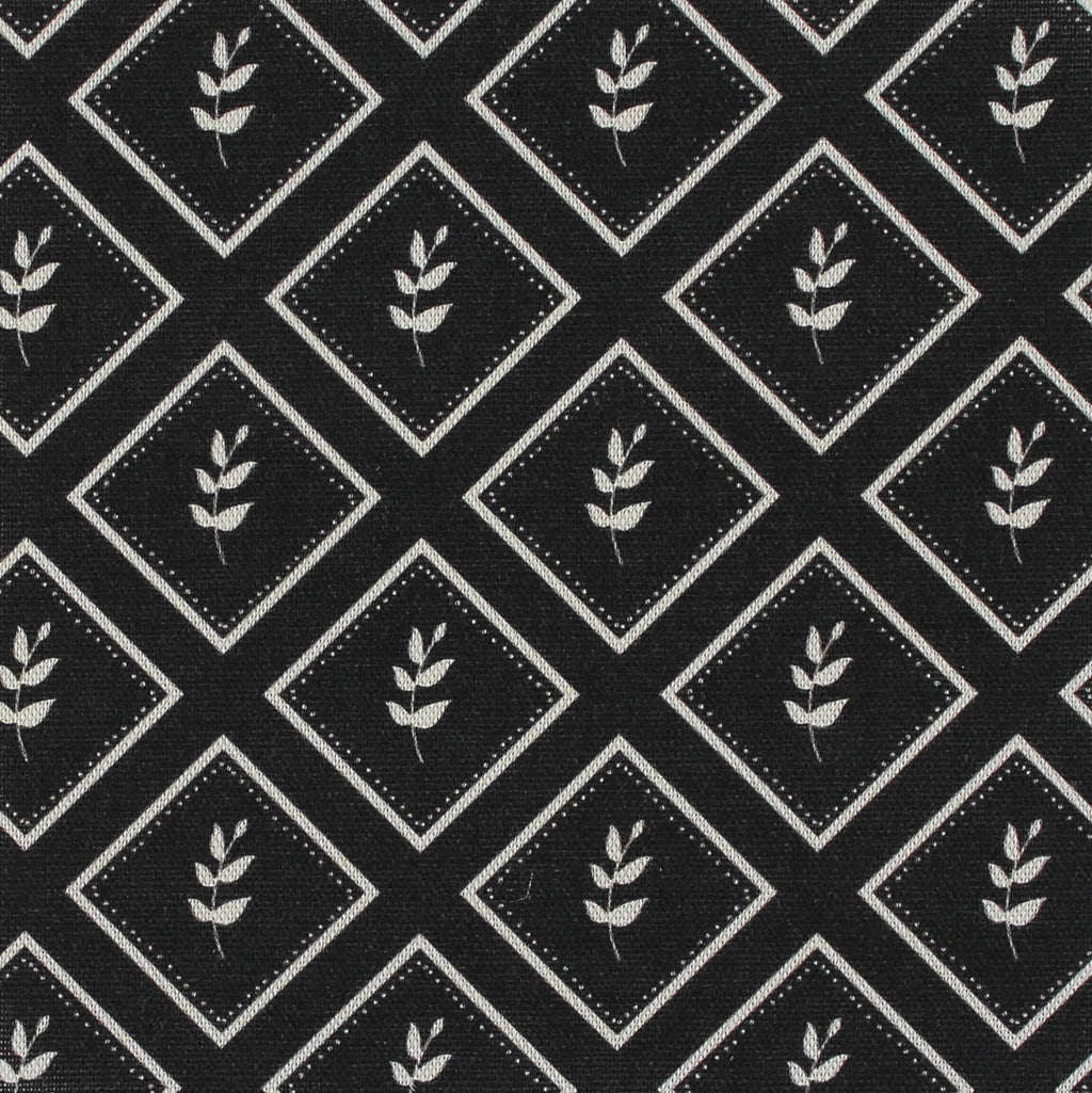 Little Leaf Reverse Fabric - Graphite - Hydrangea Lane Home