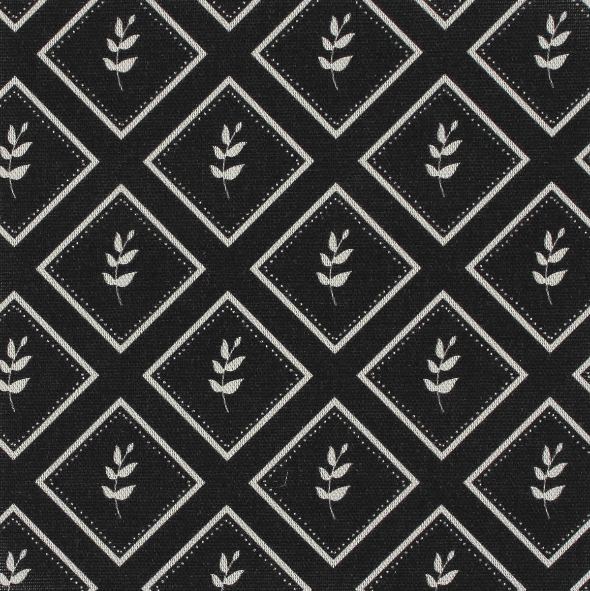 Little Leaf Reverse Fabric - Graphite - Hydrangea Lane Home