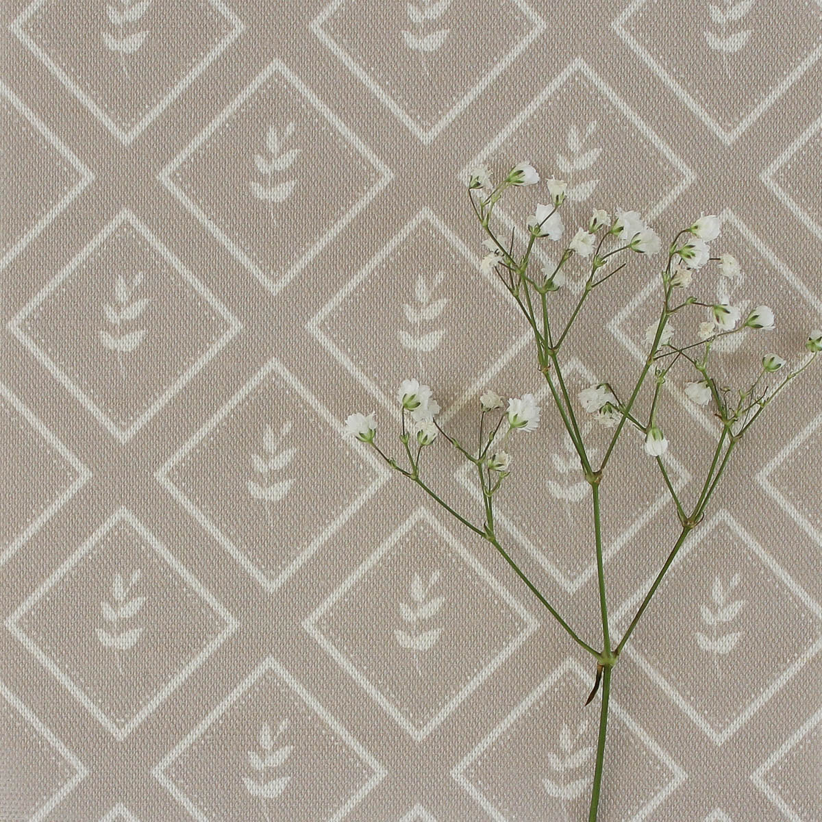 Little Leaf Reverse Fabric - Linen - Hydrangea Lane Home