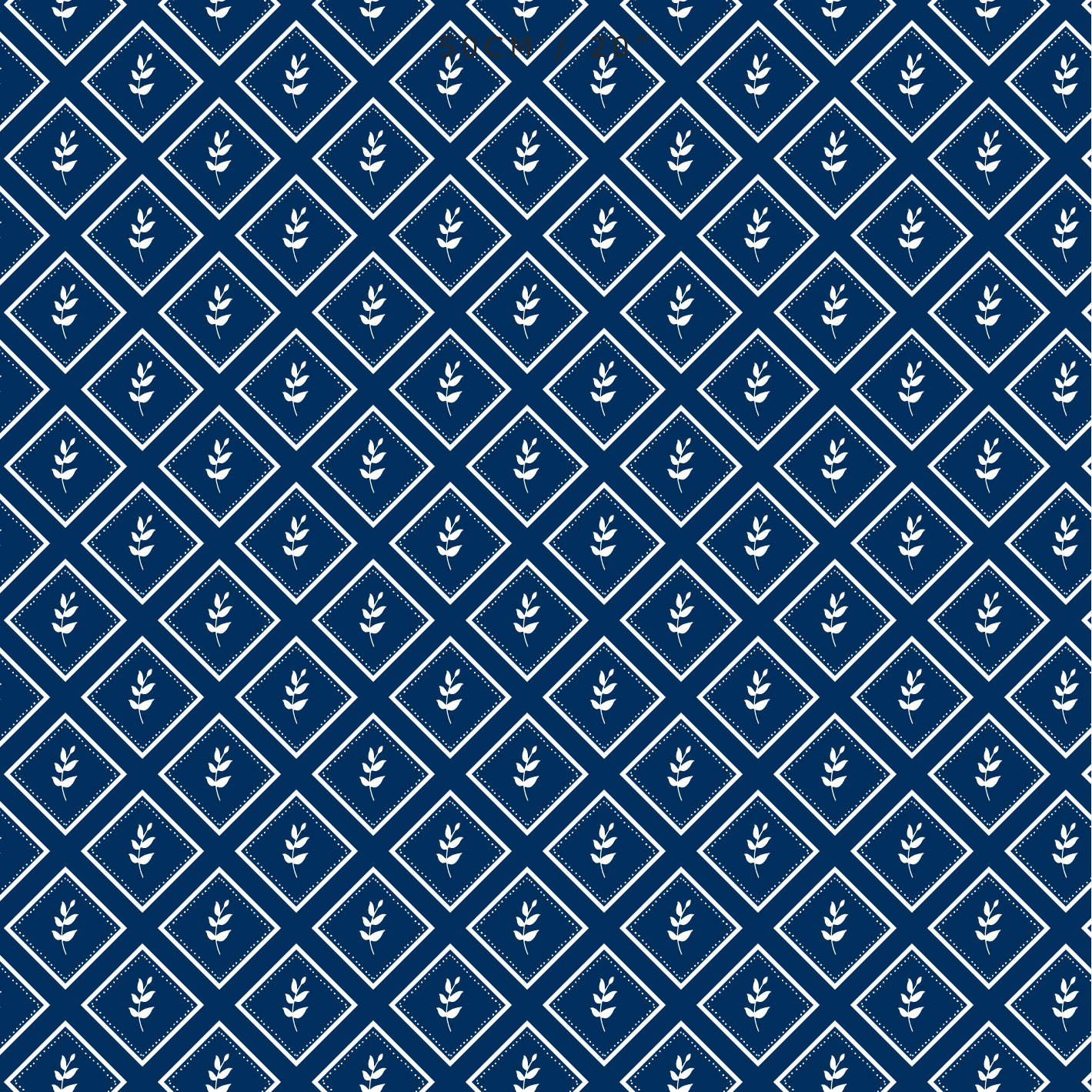 Little Leaf Reverse Fabric - Navy - Hydrangea Lane Home