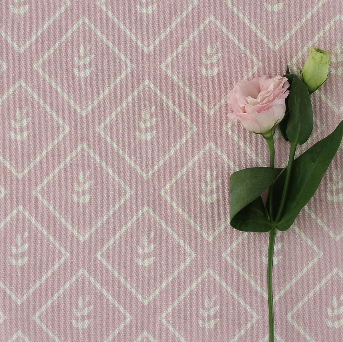 Little Leaf Reverse Fabric - Peony - Hydrangea Lane Home