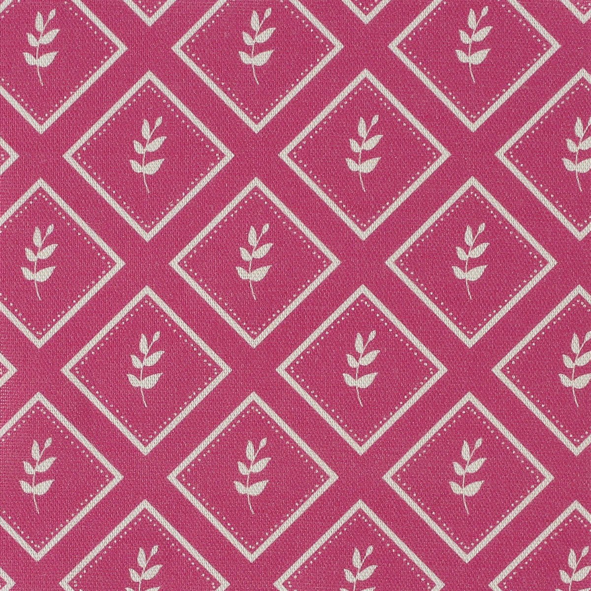 Little Leaf Reverse Fabric - Raspberry - Hydrangea Lane Home