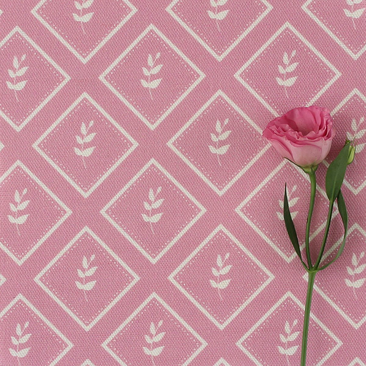 Little Leaf Reverse Fabric - Tickled Pink - Hydrangea Lane Home