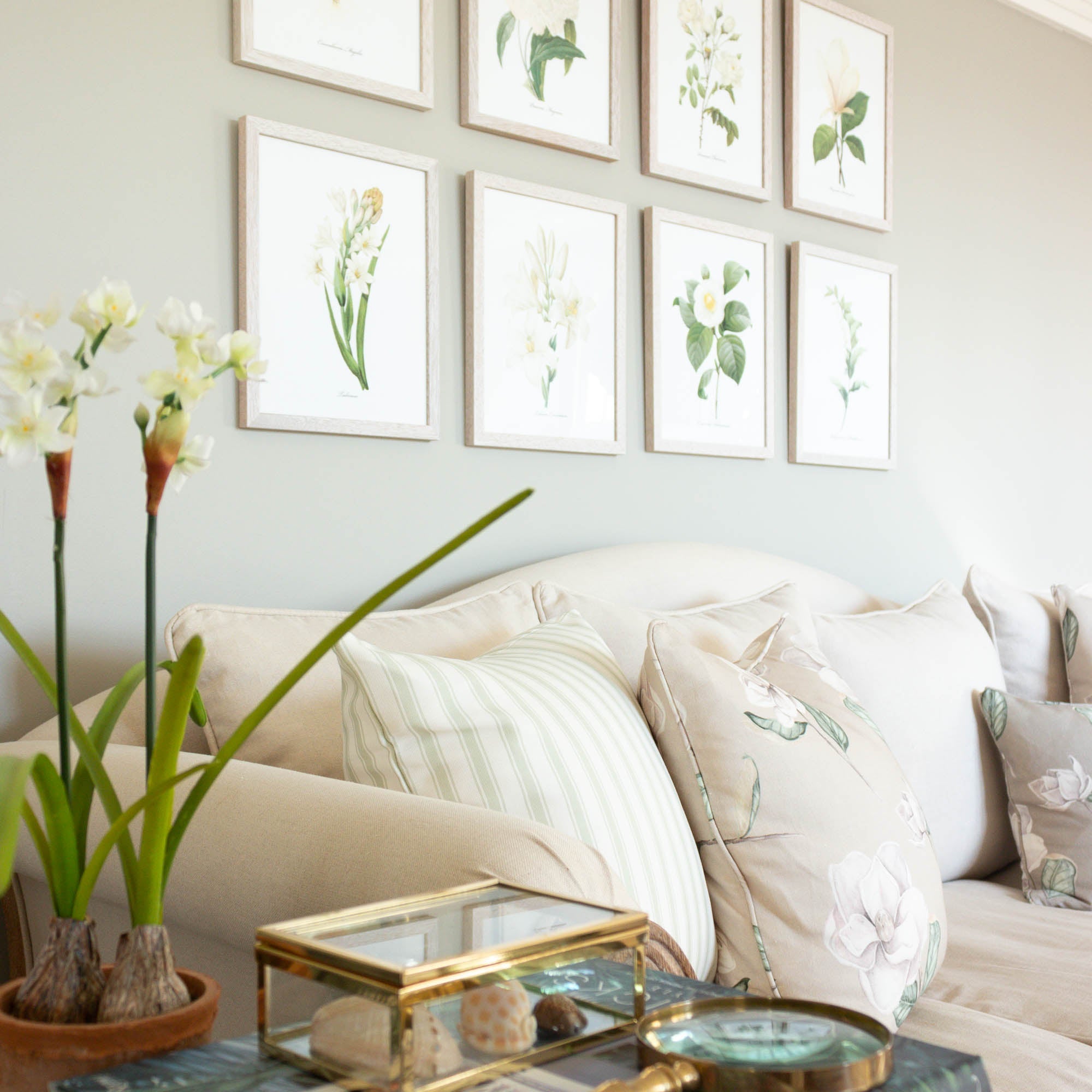 Magnolia Cushion - Hydrangea Lane Home