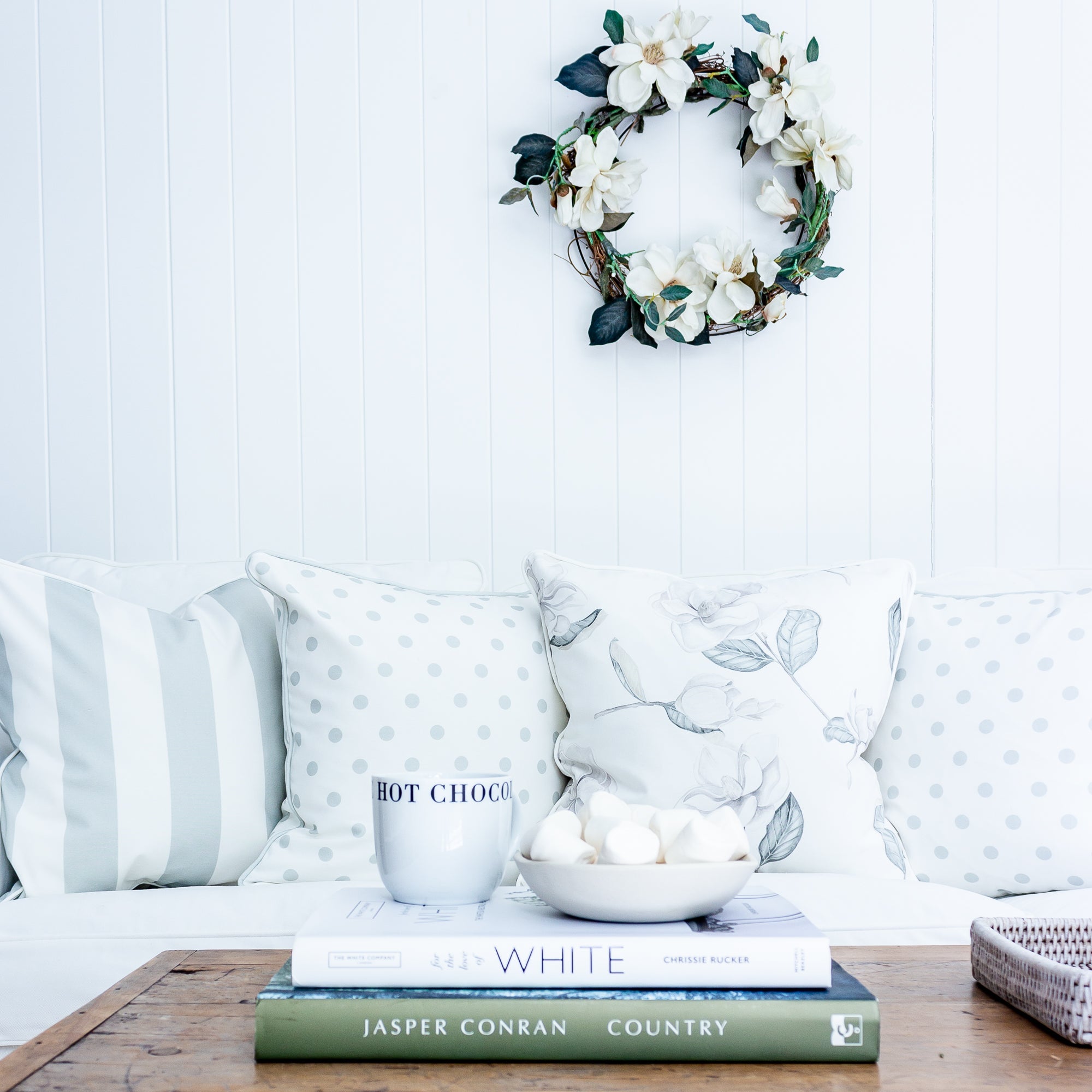Magnolia Cushion - Hydrangea Lane Home
