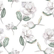 Magnolia Fabric - White - Hydrangea Lane Home