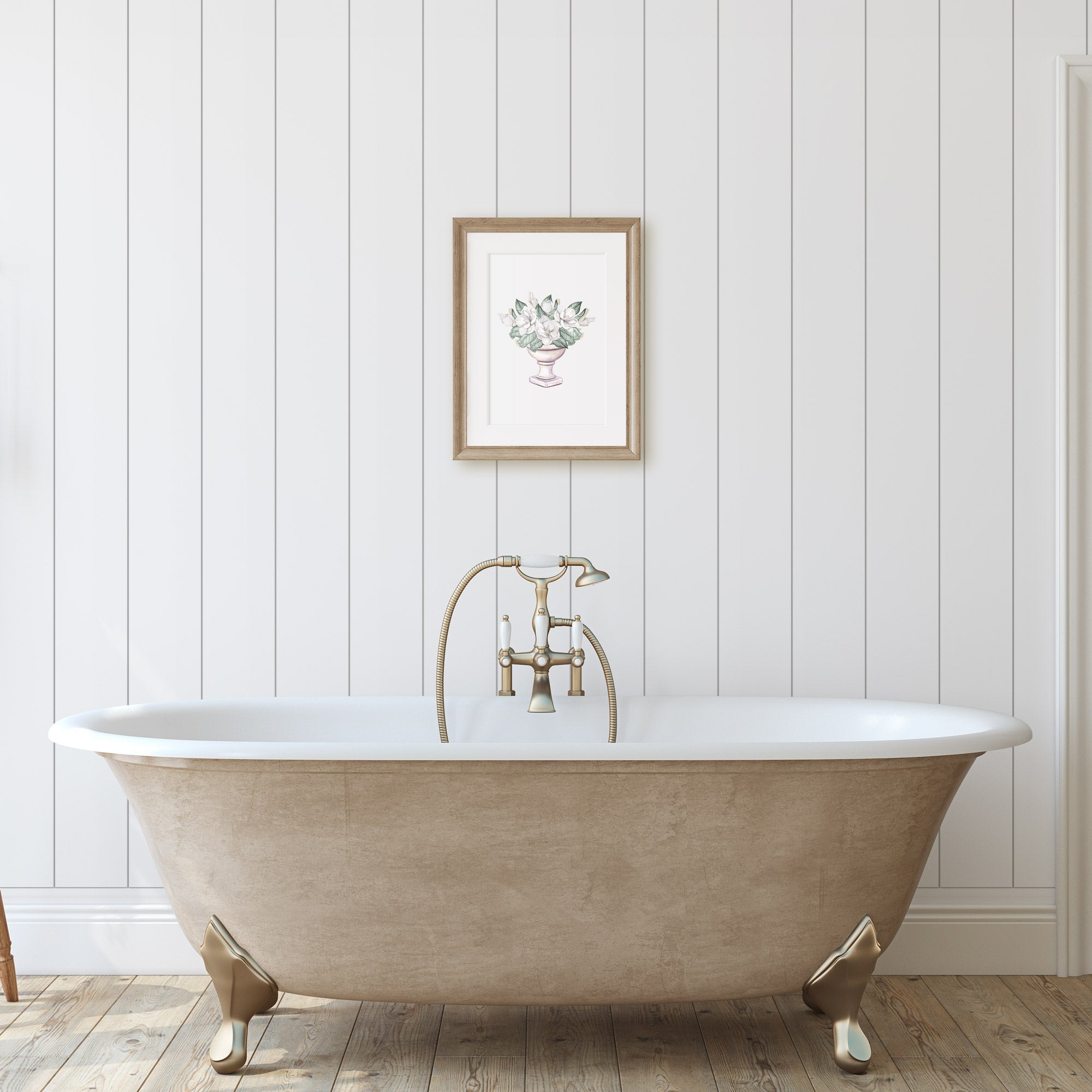 Magnolia Urn Art Print - Hydrangea Lane Home