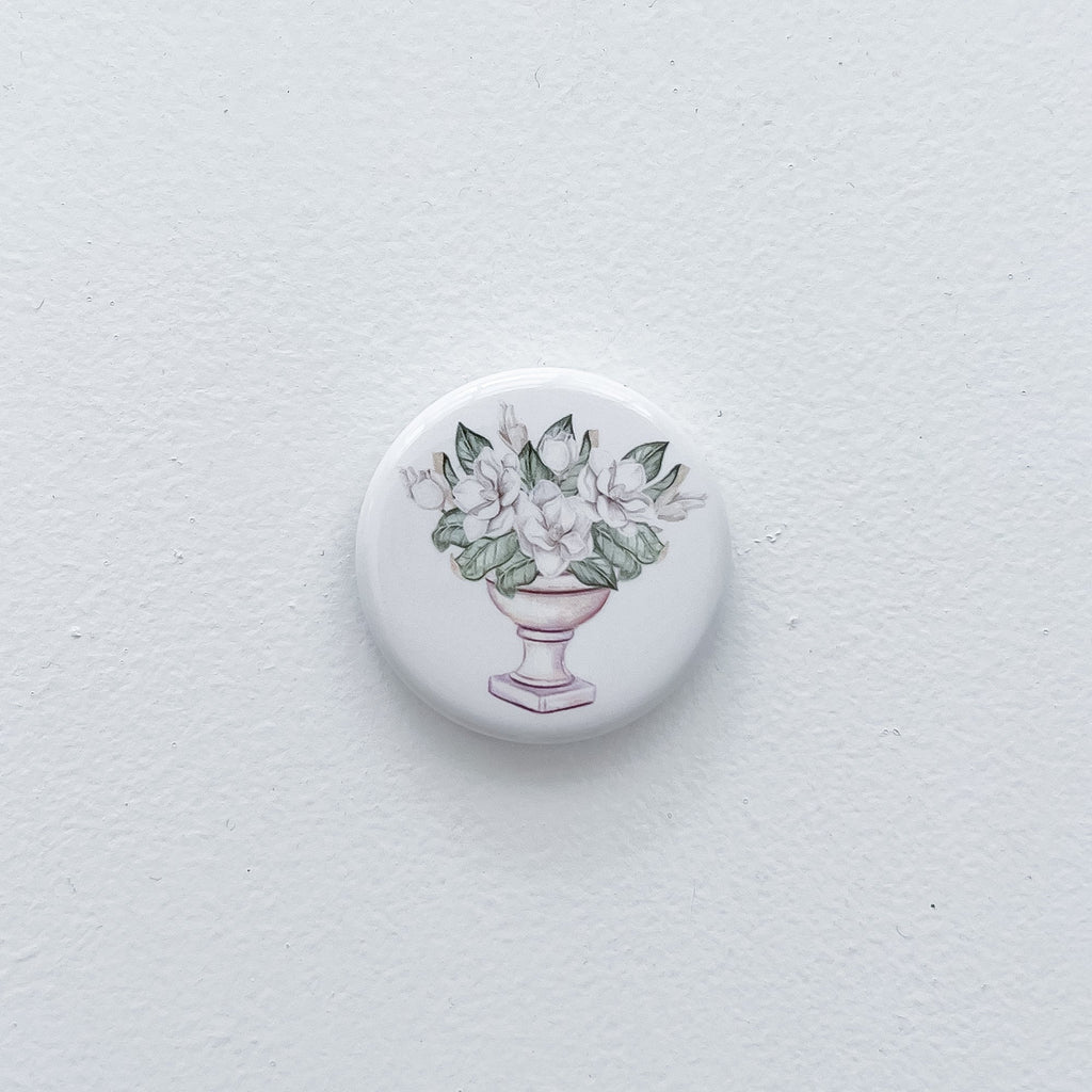 Magnolia Urn Magnet - Hydrangea Lane Home