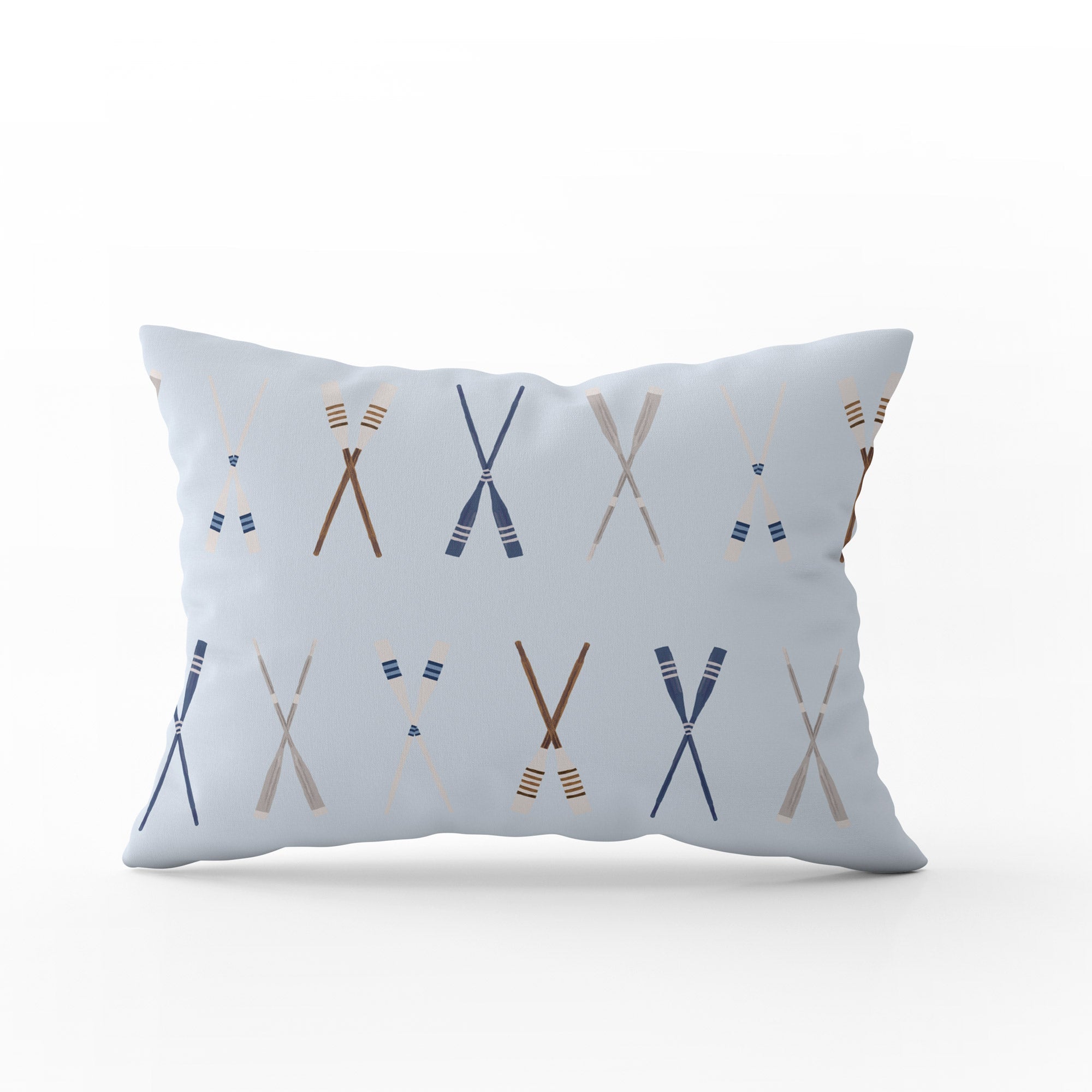 Oars Galore Cushion - Blue - Hydrangea Lane Home