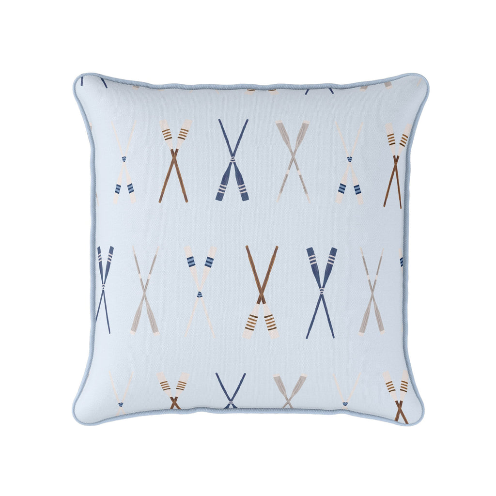 Oars Galore Cushion - Blue - Hydrangea Lane Home