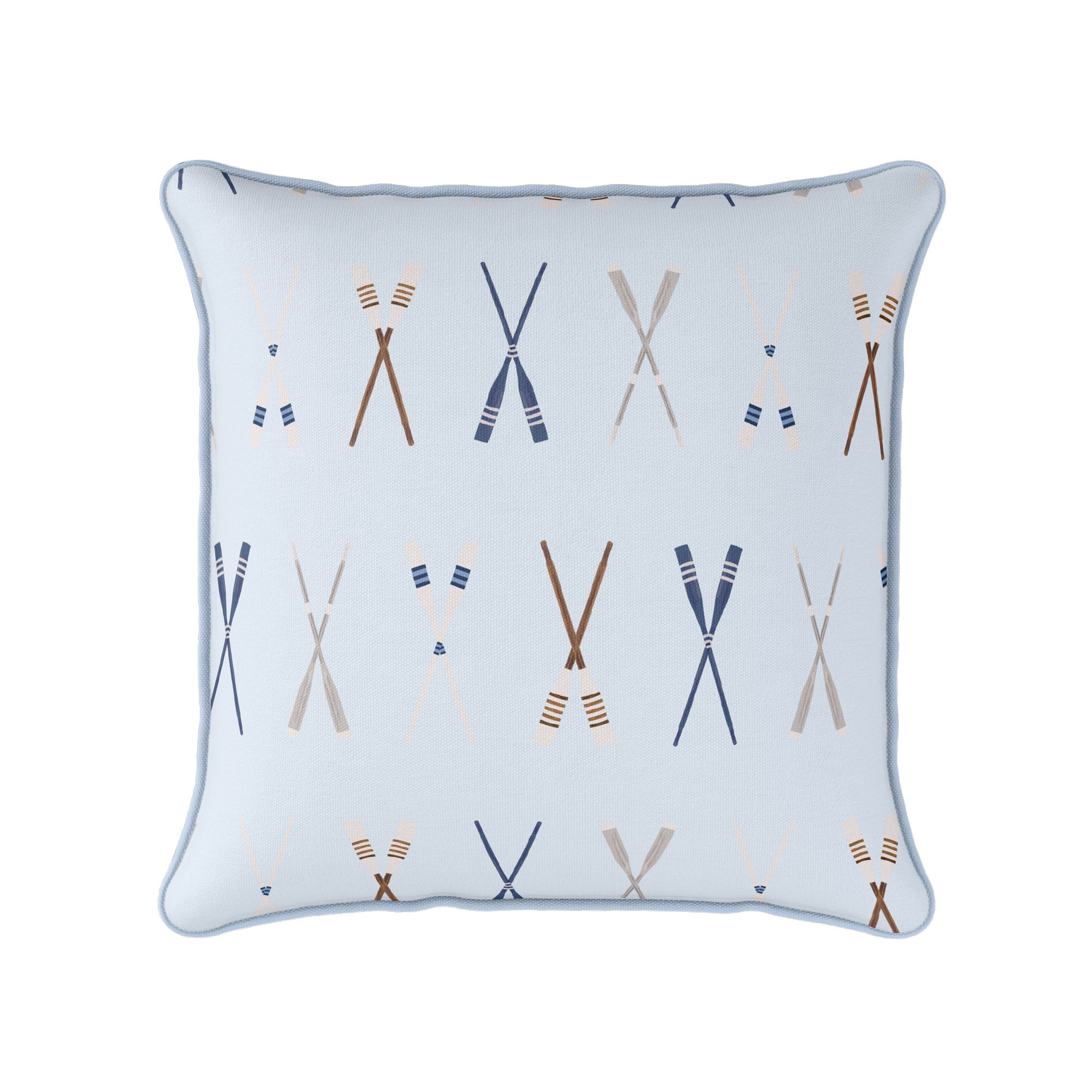 Oars Galore Cushion - Blue - Hydrangea Lane Home