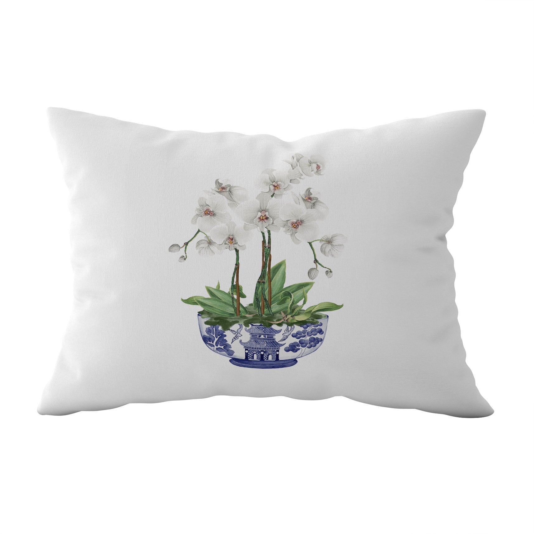 Orchid Chinoiserie Cushion - Hydrangea Lane Home